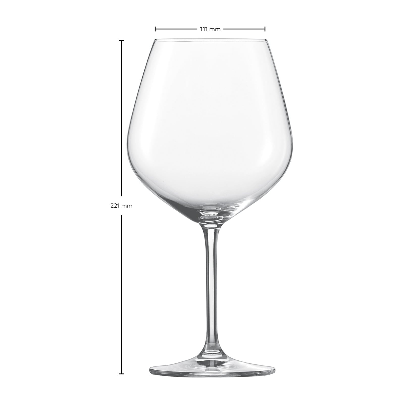 SCHOTT-ZWIESEL Rotweinglas »Burgundergläser Forté 732 ml 4er Set transparent«