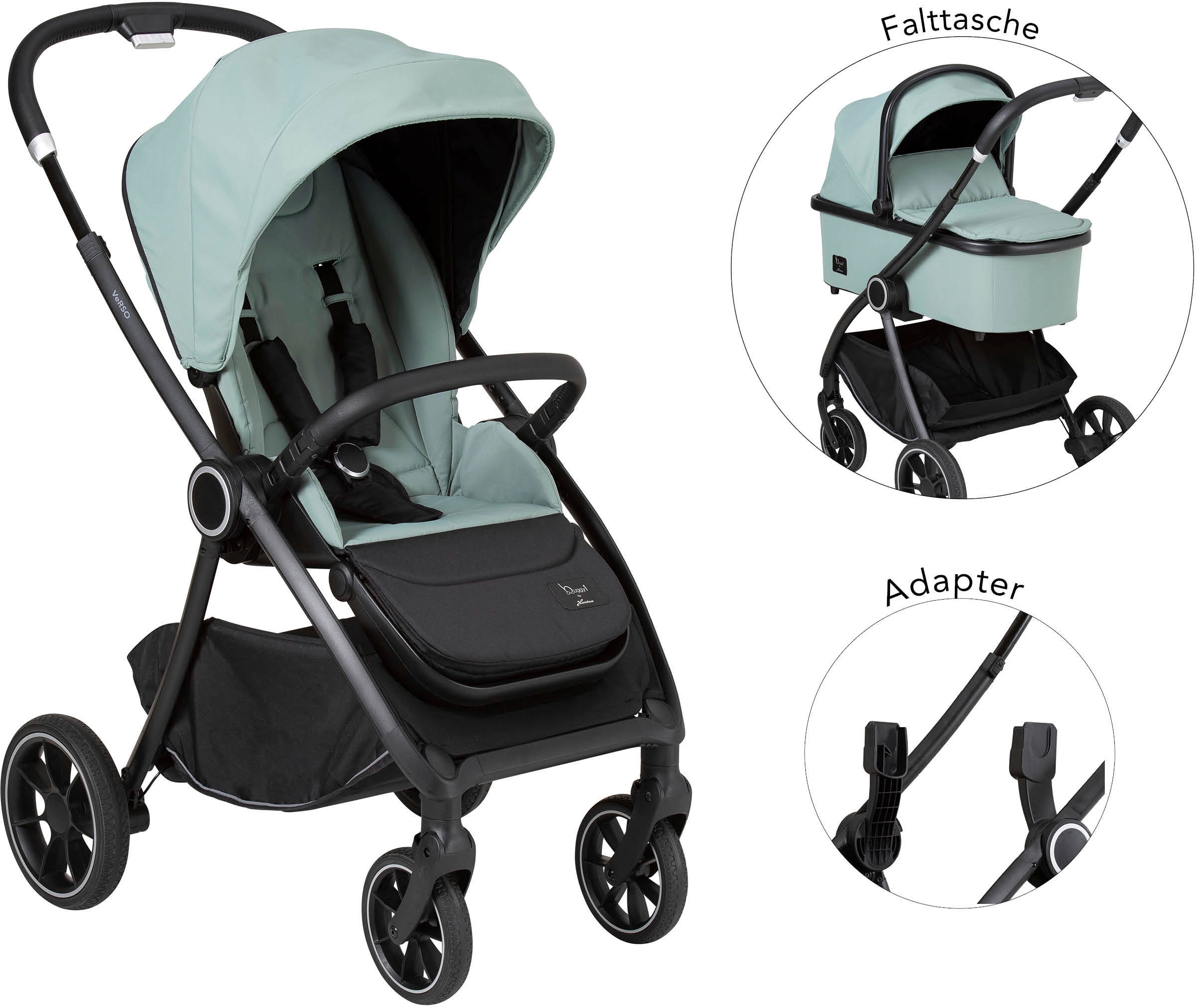 Hartan Kombi-Kinderwagen »Verso«, Inkl. Adapter für Babyschale Gruppe 0