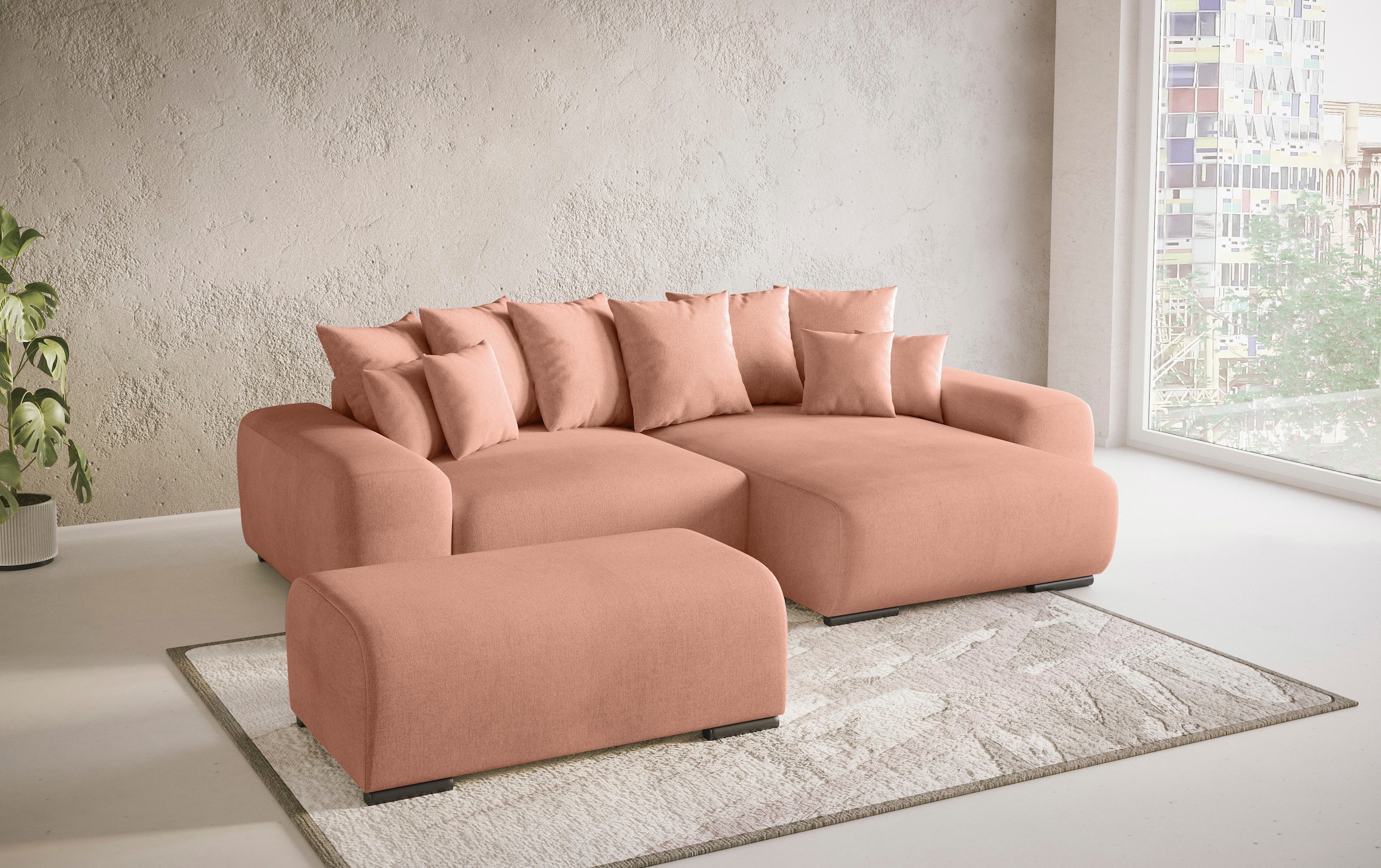 Mr. Couch Polsterecke »Sundance II«, Dauerschläfer mit EasyBett-Schlaffunktion, Bettkasten