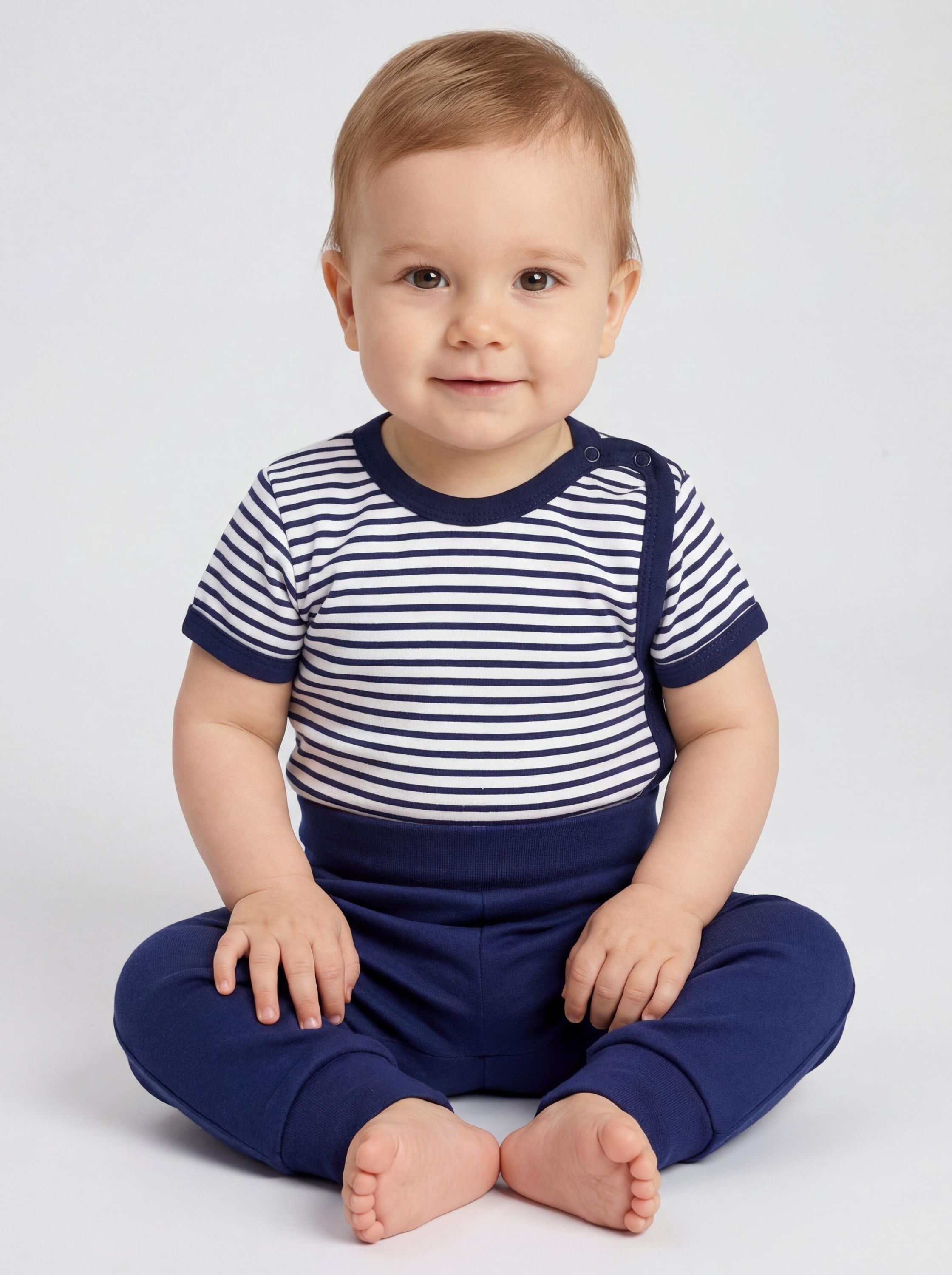 TupTam Kurzarmwickelbody »Wickelbody Baby Jungen Kurzarm Wickelbody 5er Set«