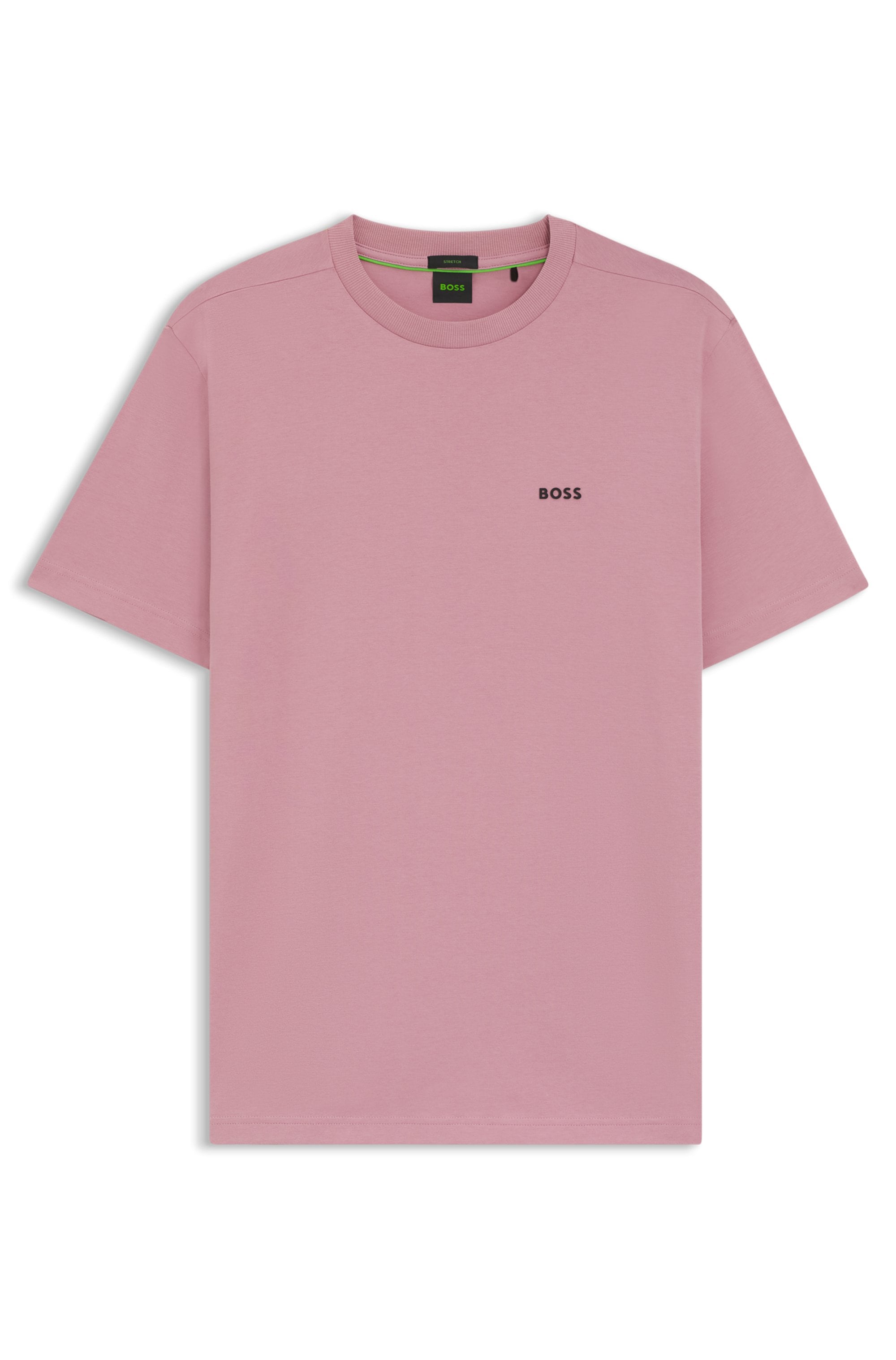 BOSS GREEN Rundhalsshirt »Tee«, mit gummiertem Kontrast-Logo