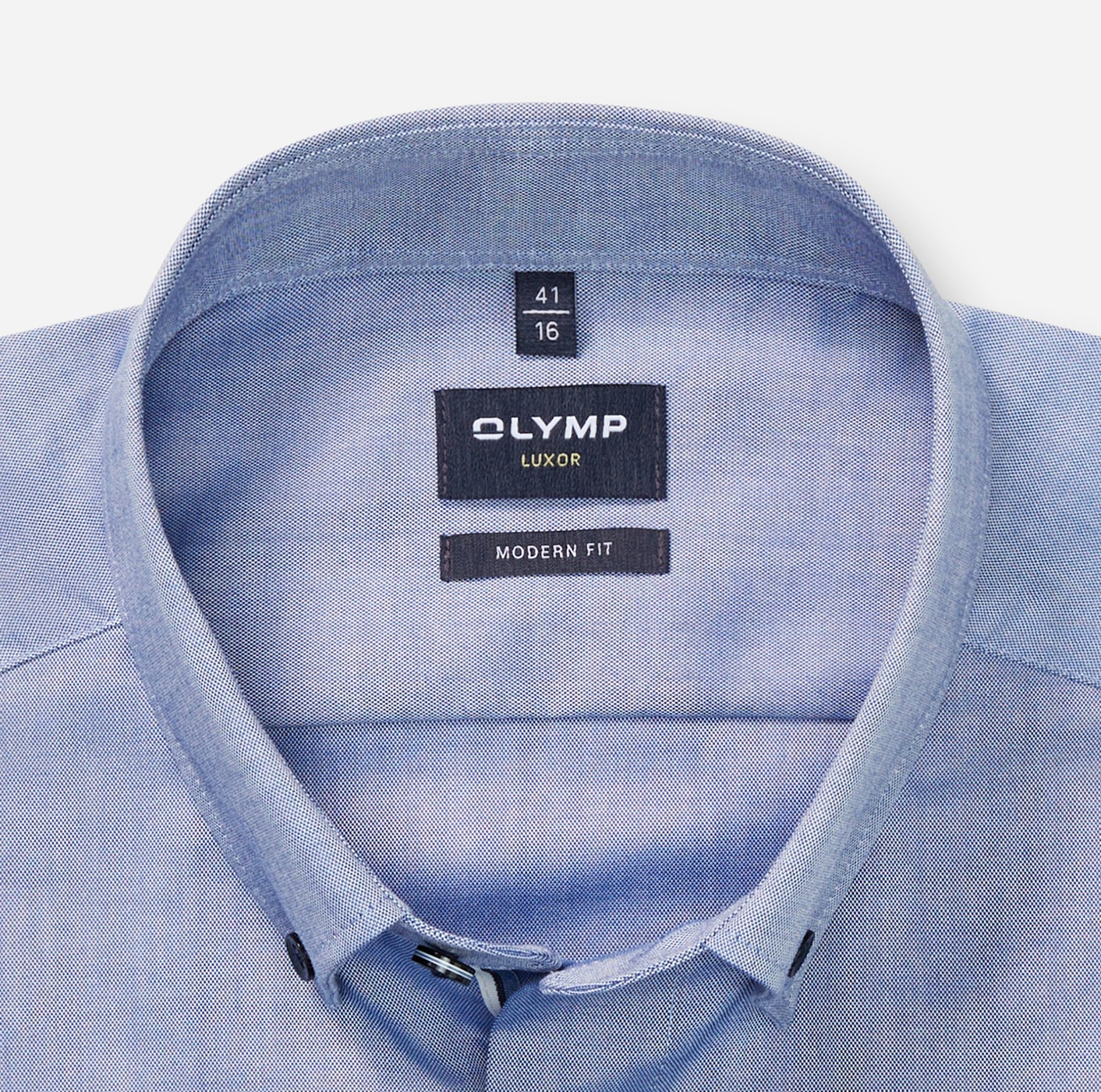 OLYMP Langarmhemd »Luxor modern fit«, modern fit, Businesshemd, Button-down-Kragen
