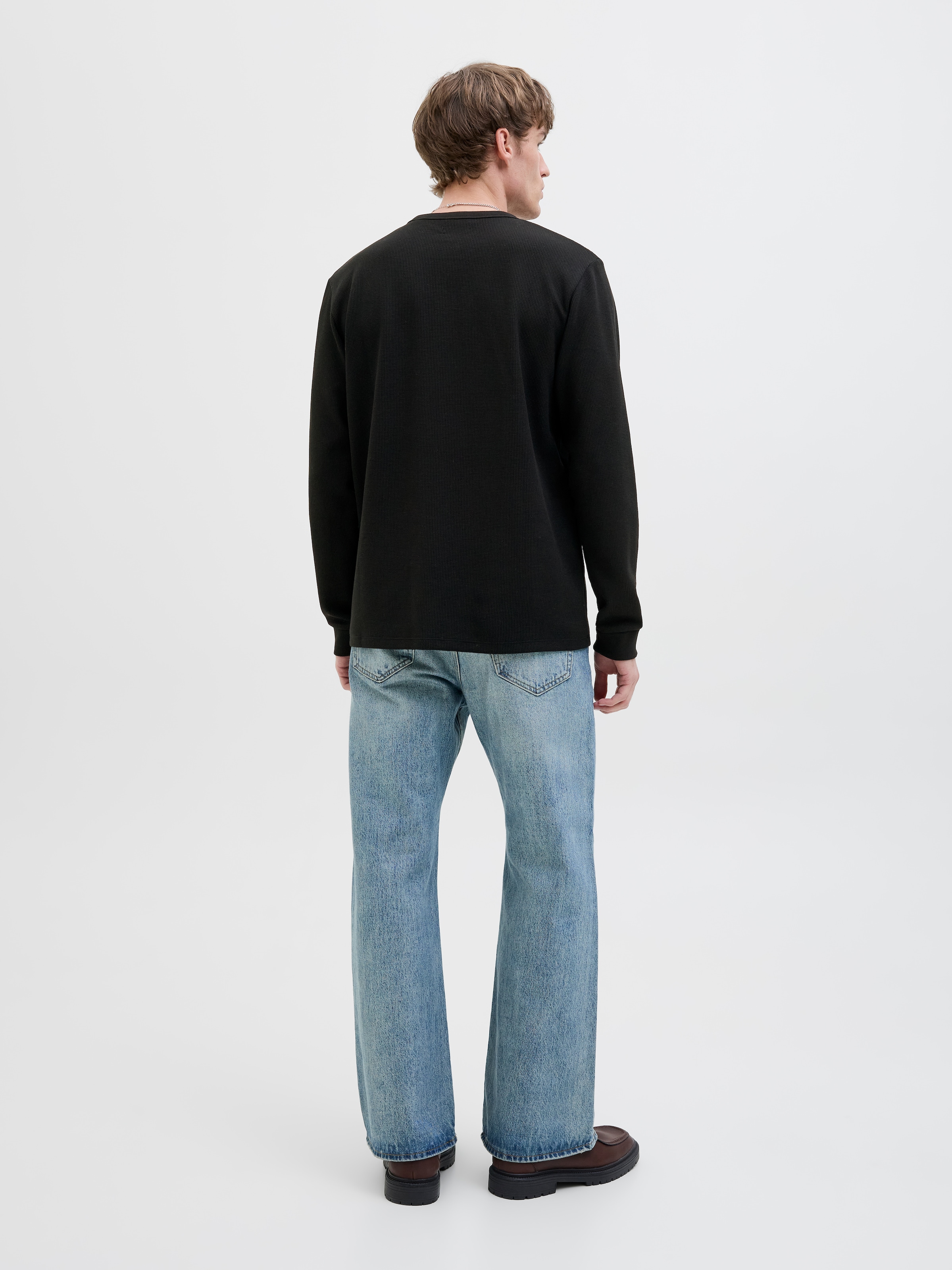 Jack & Jones Langarmshirt »JJEDOVER HENLEY LS TEE NOOS«