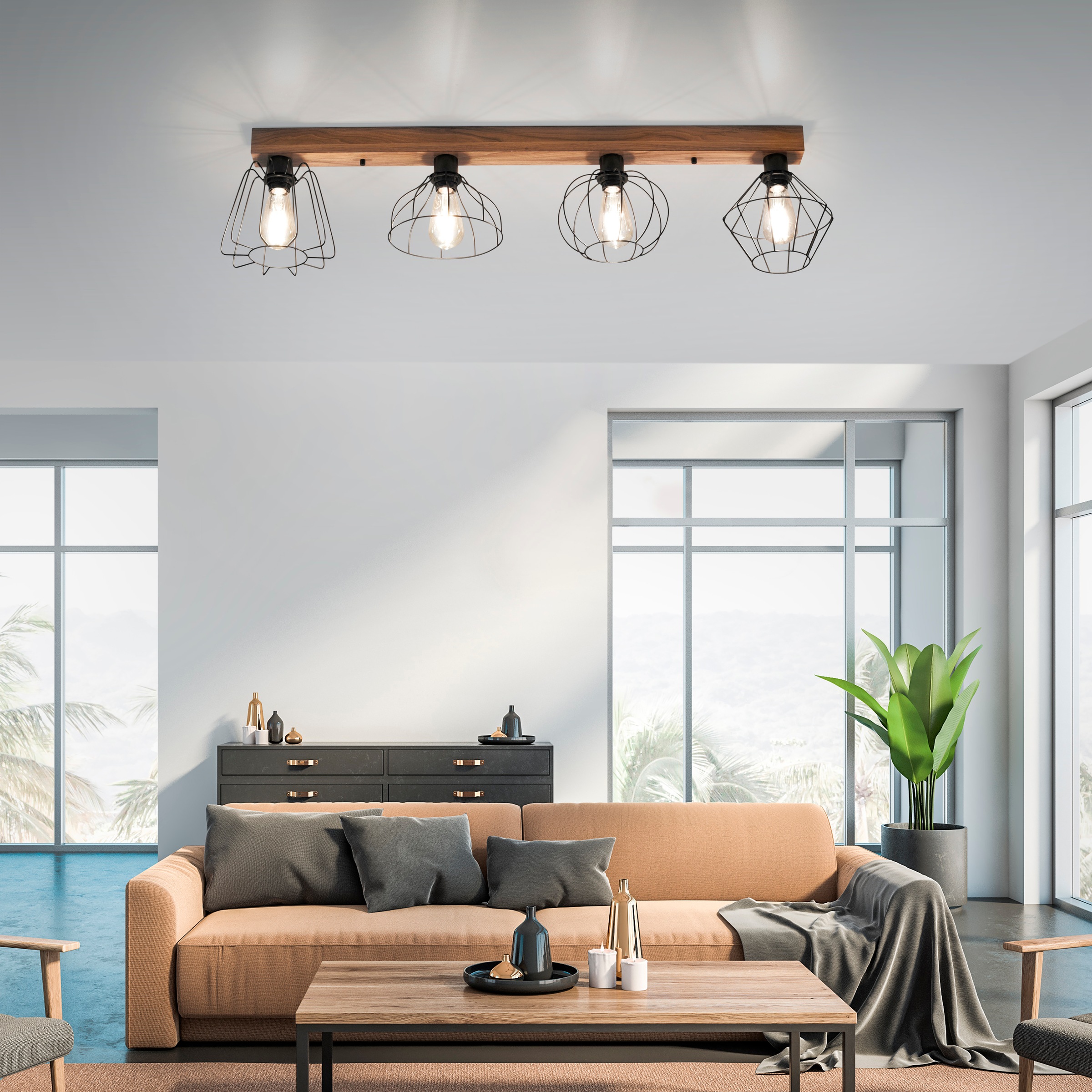 JUST LIGHT Deckenleuchte »KASKA« E27 1 Stk. ExklusiveE27