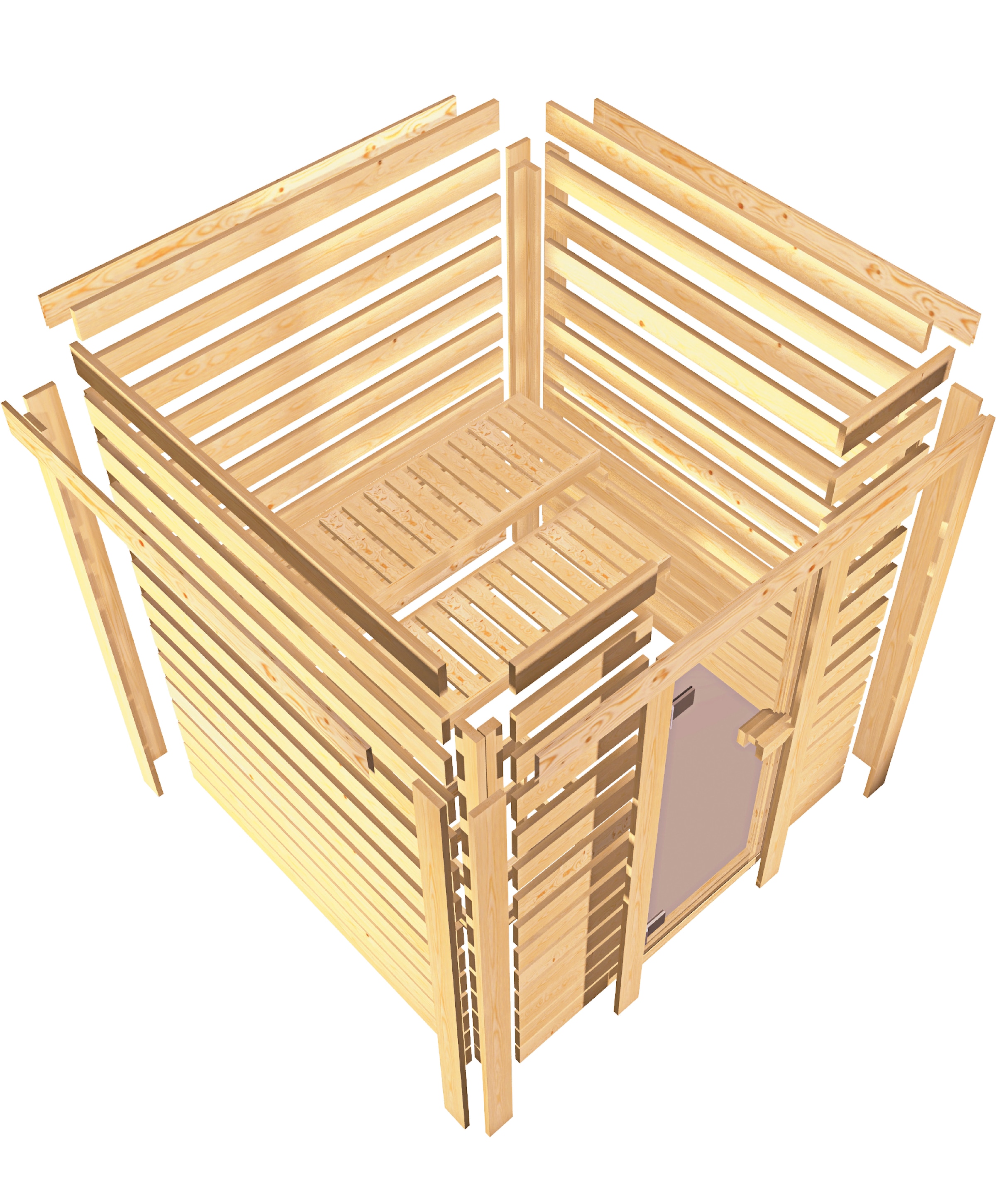 Karibu Sauna »Talida« Set,  ohne Ofen