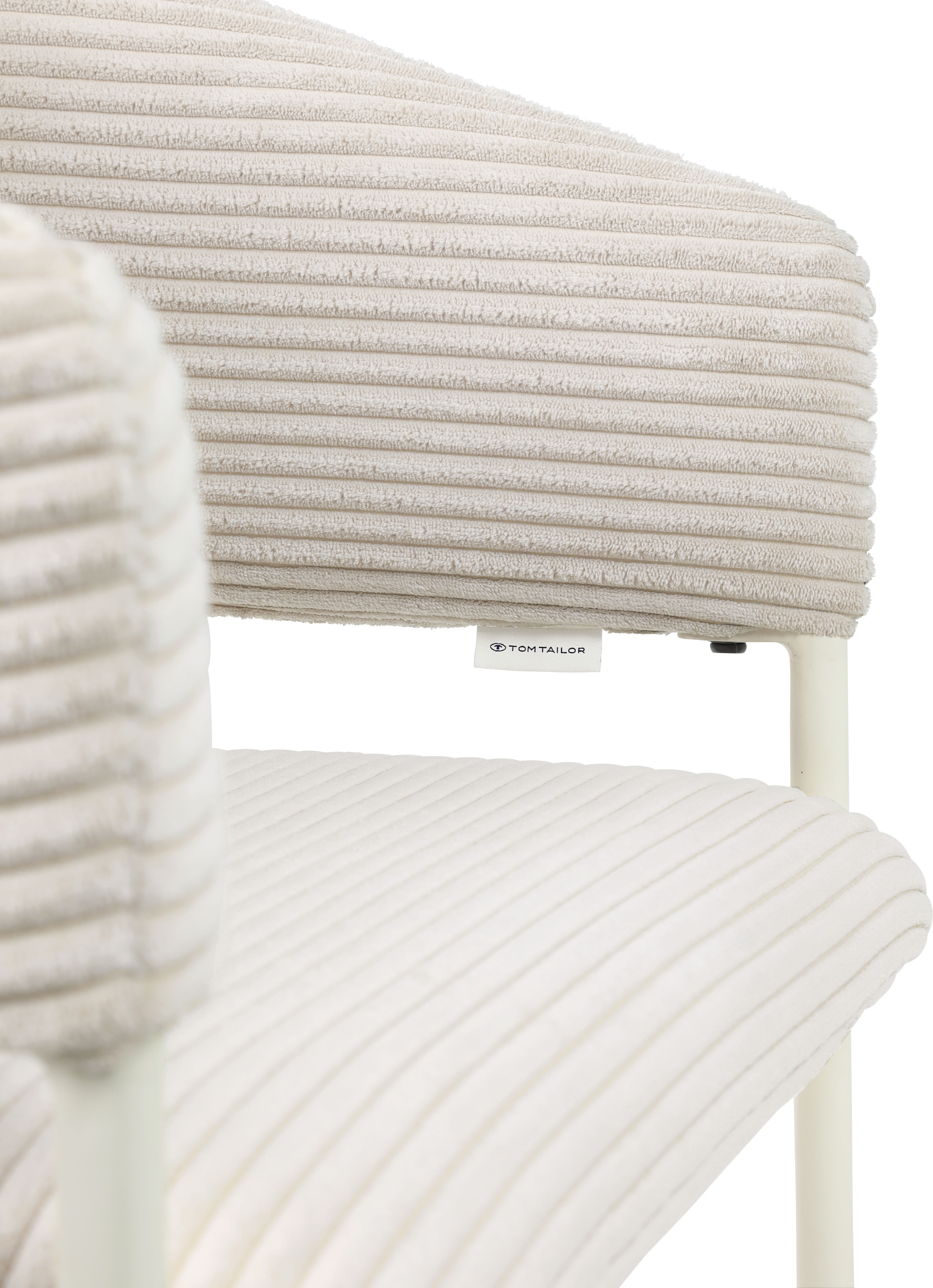 TOM TAILOR HOME Armlehnstuhl »EMBRACE ARMCHAIR« (Set) 2 Stk.Esszimmerstuhl, mit Armlehnen, 4-Fußgestell, Rückenausschnitt