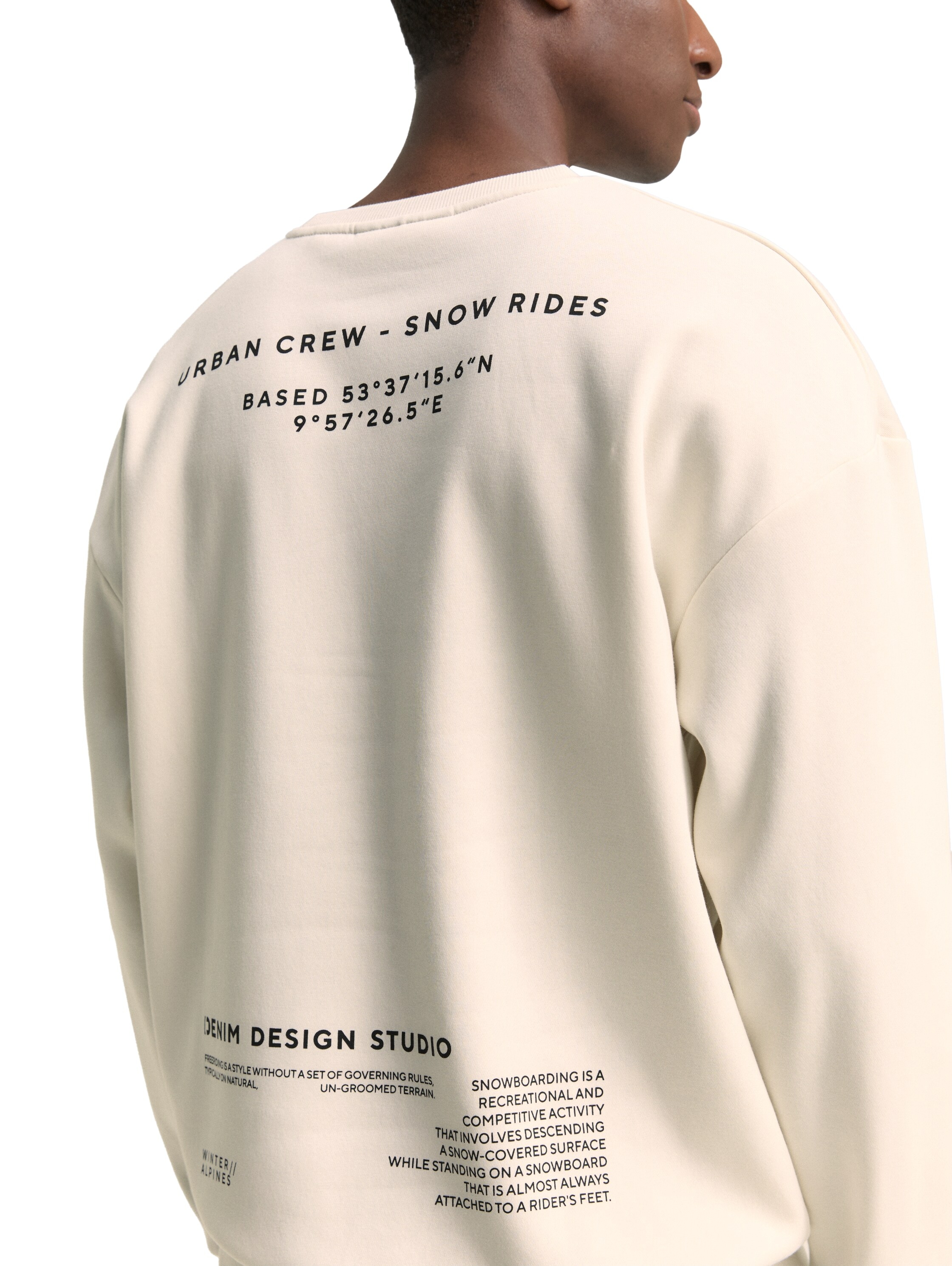 TOM TAILOR Denim Sweatshirt mit Schriftzügen