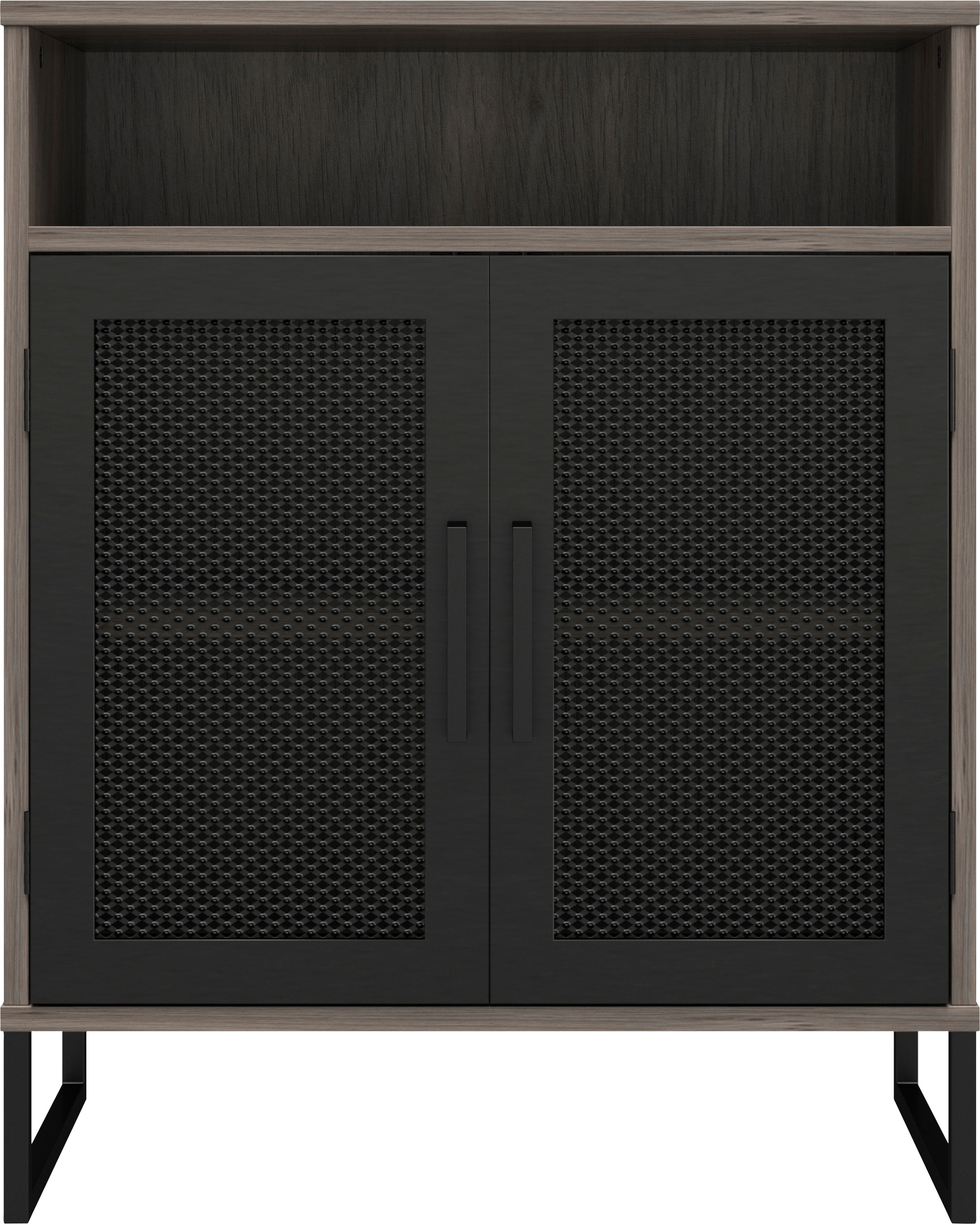 Dorel Home Aktenschrank »Purdue«, Türen mit Magnetverschluß, Mesh aus Metall, Breite 61 cm, Höhe 76,5 cm