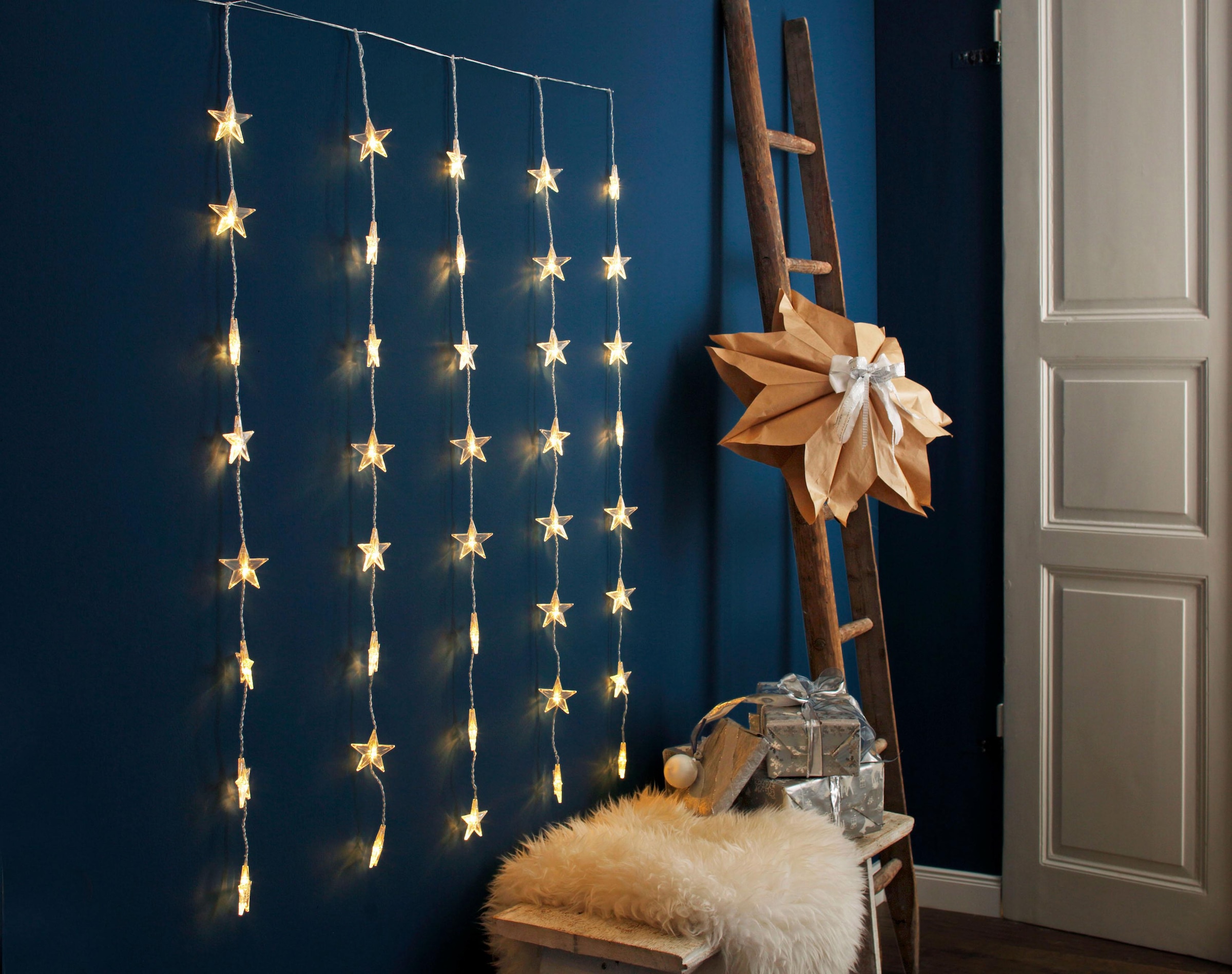 Star-Max LED-Lichtervorhang »Weihnachtsdeko«, LED-Fenster-Vorhang kaufen bequem