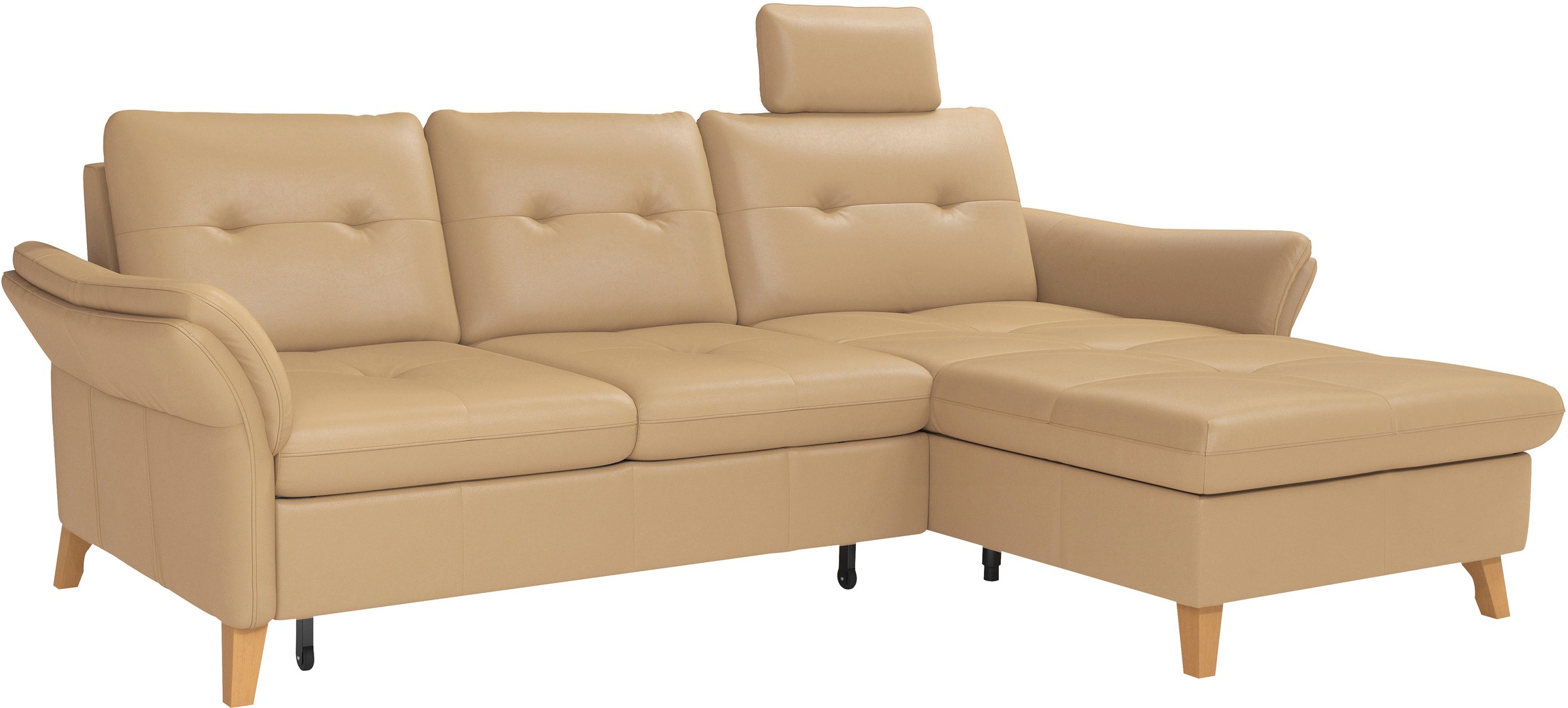 sit&more Ecksofa »Göteborg«, Sitztiefenverstellung und Federkern, wahlweise mit Bettfunktion