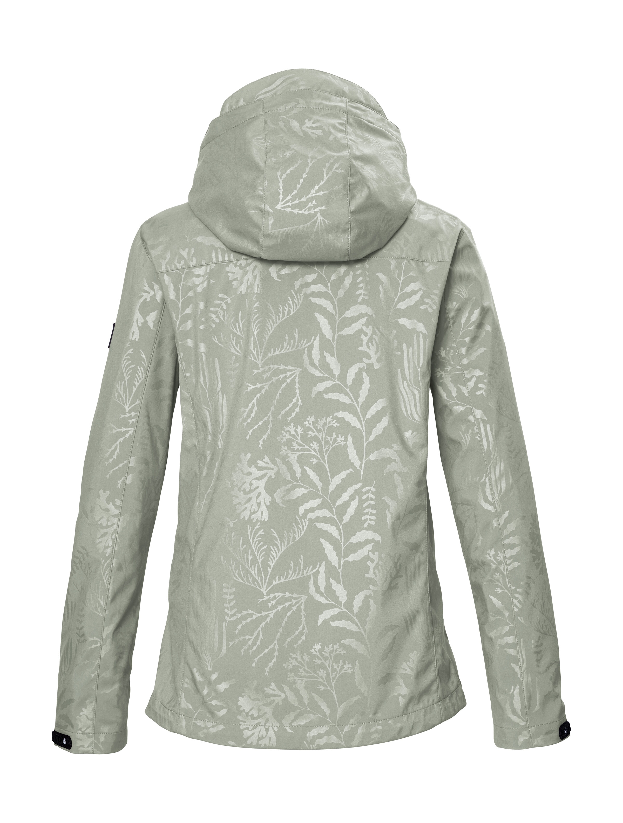 Killtec Softshelljacke »KOS 122 WMN SFTSHLL JCKT FLORAL«, Softshelljacke: Wind- und wasserdicht, atmungsaktiv, Kapuze abzippbar