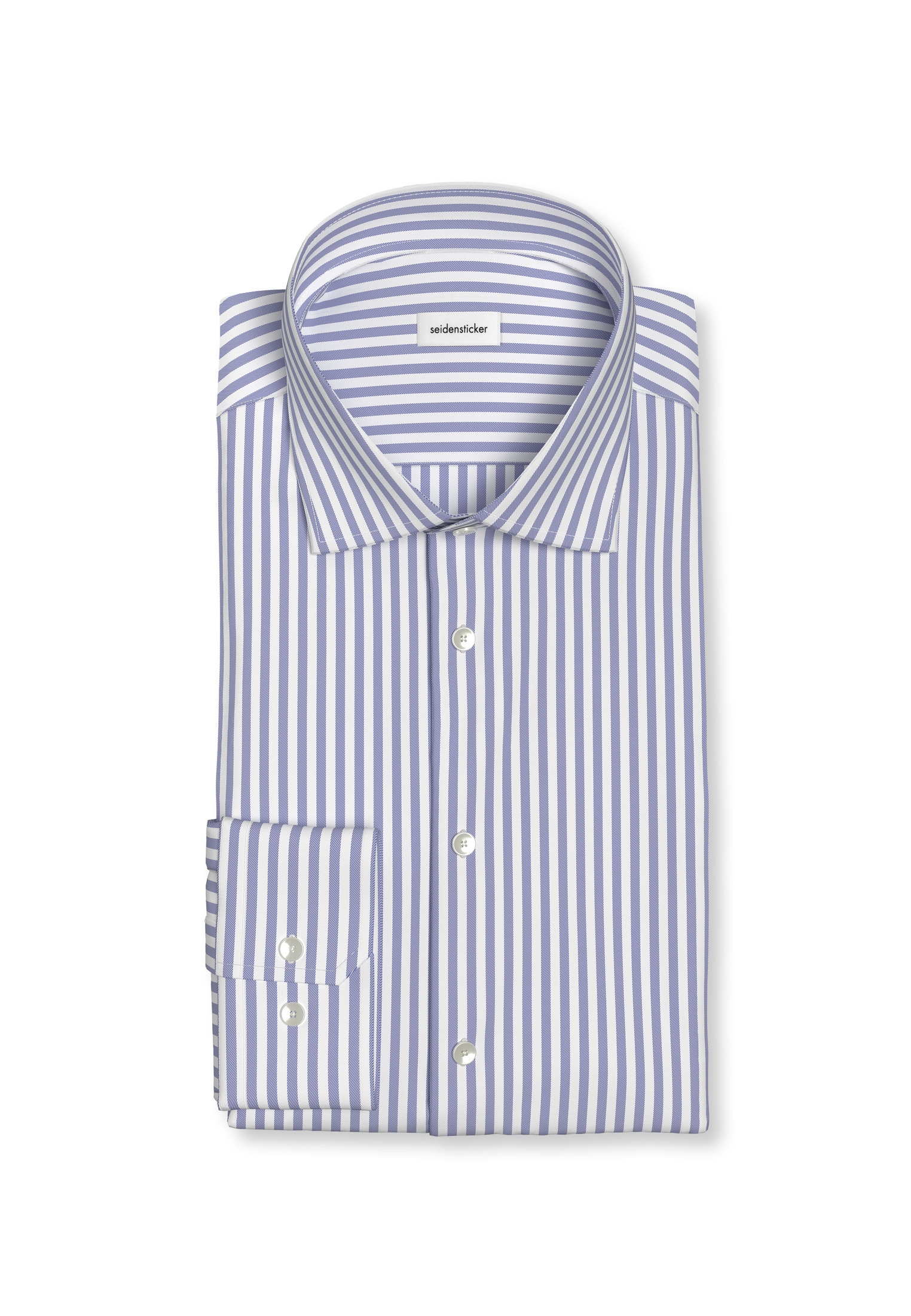 seidensticker Businesshemd »Schwarze Rose« Slim 1/1 Extra lang Kentkragen Gestreift