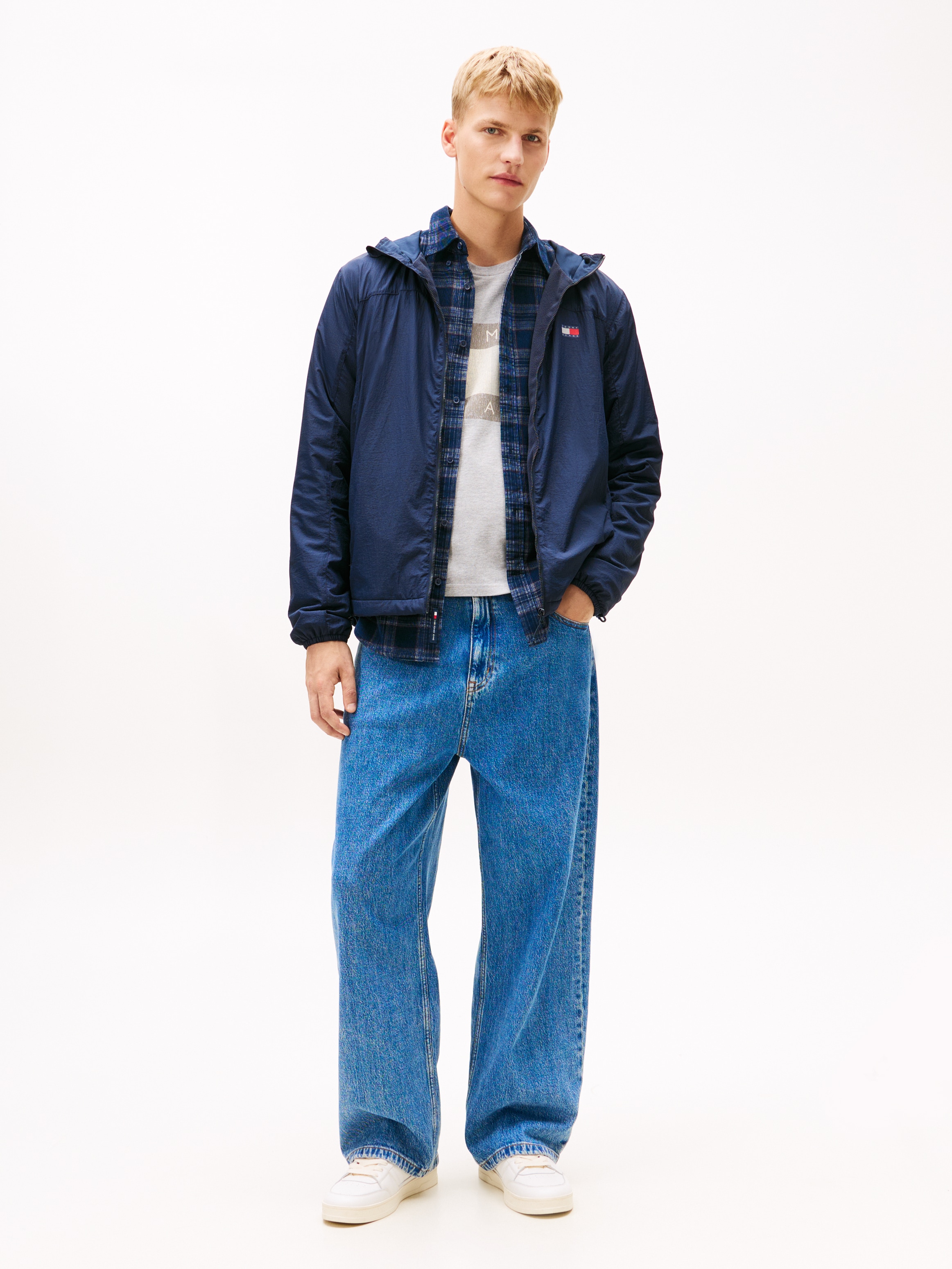 Tommy Jeans Collegejacke »TJM FLEECE CHICAGO« mit Kapuze