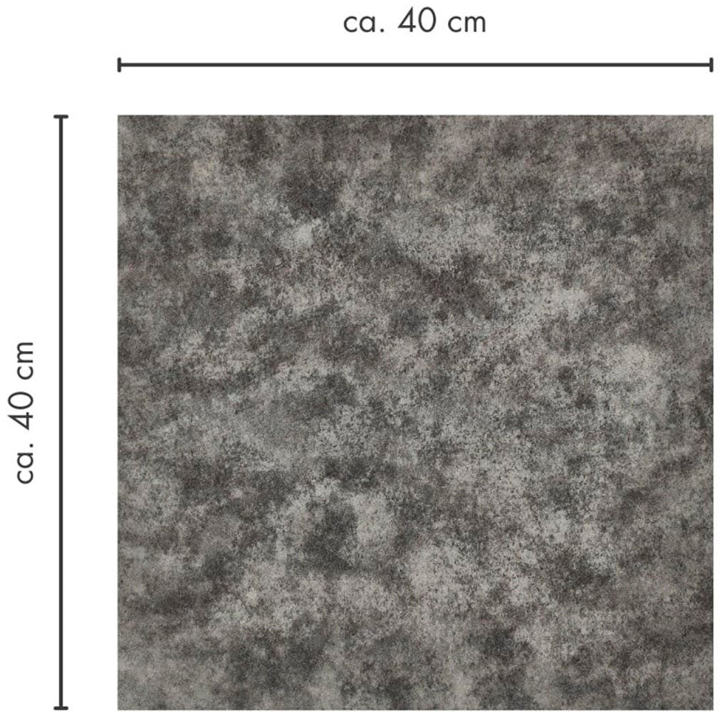 Andiamo Teppichfliese »Colmar Nadelfilz«, quadratisch, 4 mm Höhe, 40x40 cm, selbstklebend, robust & strapazierfähig, 25 Stück (4 qm)