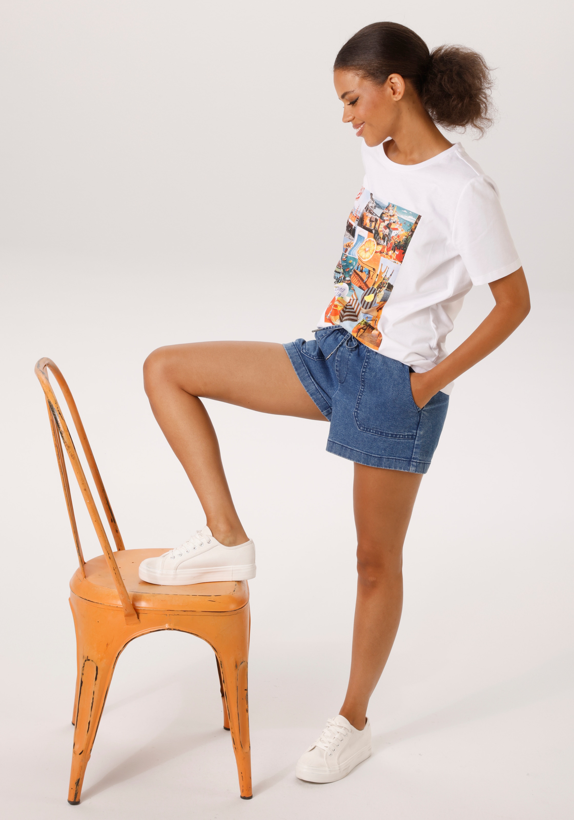 Aniston CASUAL T-Shirt mit italienischem Flair - NEUE KOLLEKTION