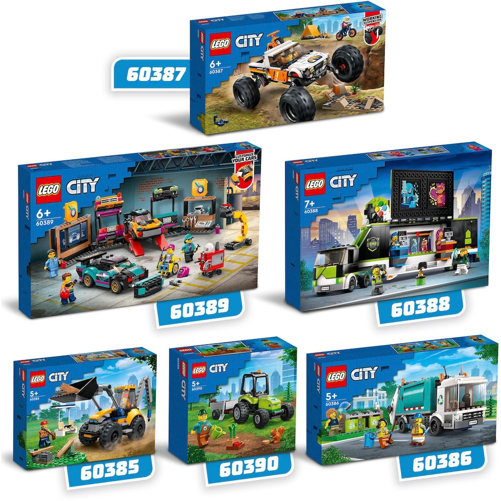 LEGO® Konstruktionsspielsteine »Müllabfuhr (60386), LEGO® City«, (261 St.)