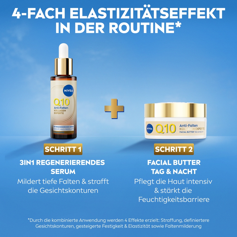 Nivea Gesichtspflege »NIVEA Q10 Facial Butter Tag und Nacht« für sehr trockene und anspruchsvolle Haut, mit Q10, buttrige Textur
