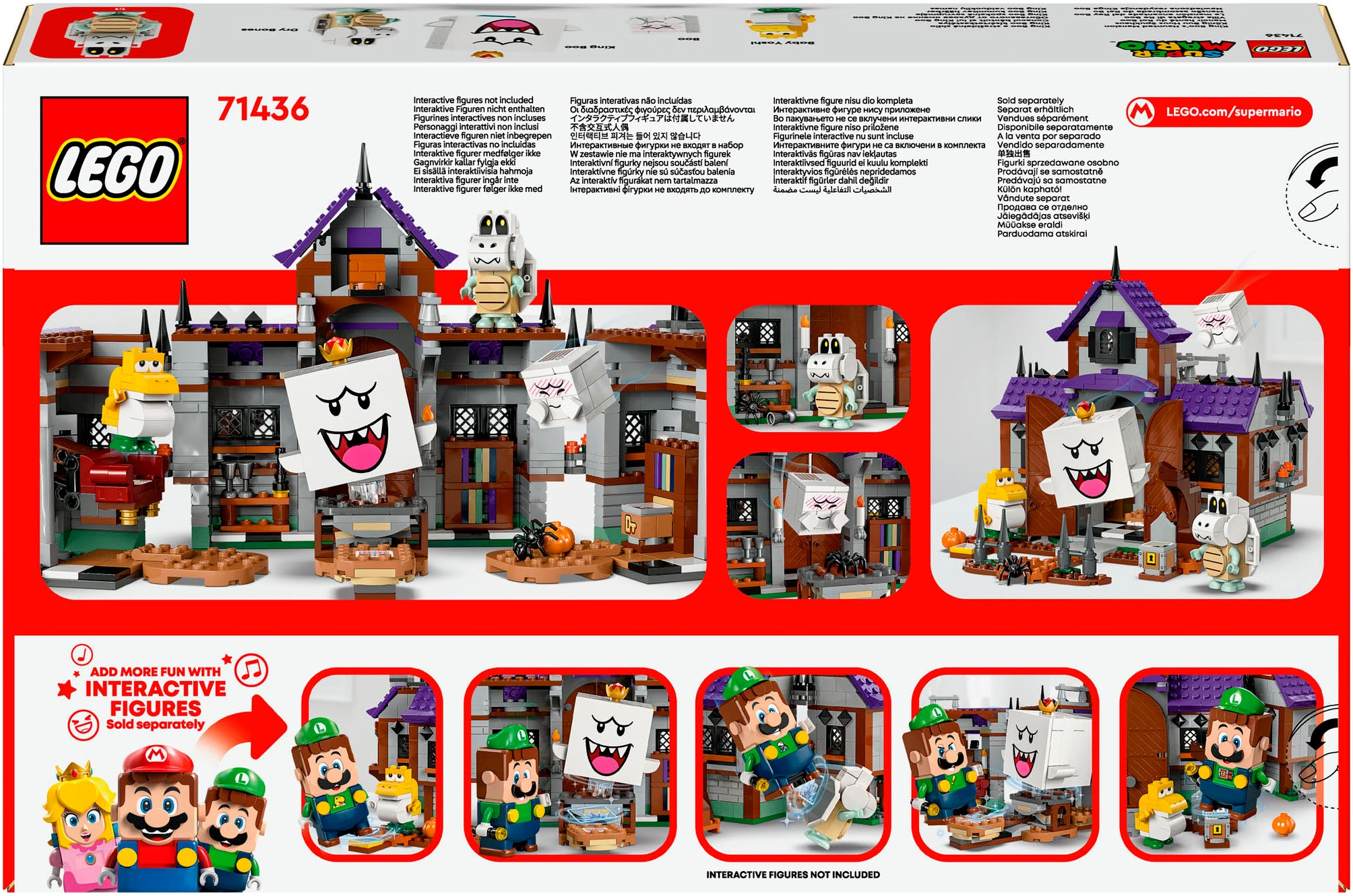 LEGO® Konstruktionsspielsteine »König Buu Huus Spukhaus (71436), LEGO Super Mario«, (932 St.), Made in Europe