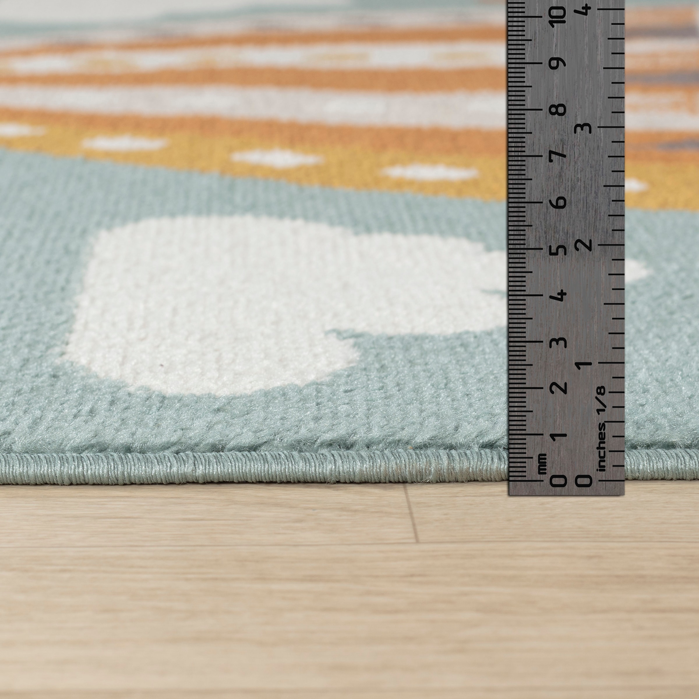 Livabliss Teppich »CENON« rund 12,7 mm Höhe Kinderteppich mit kreativem und farbenfrohem Design