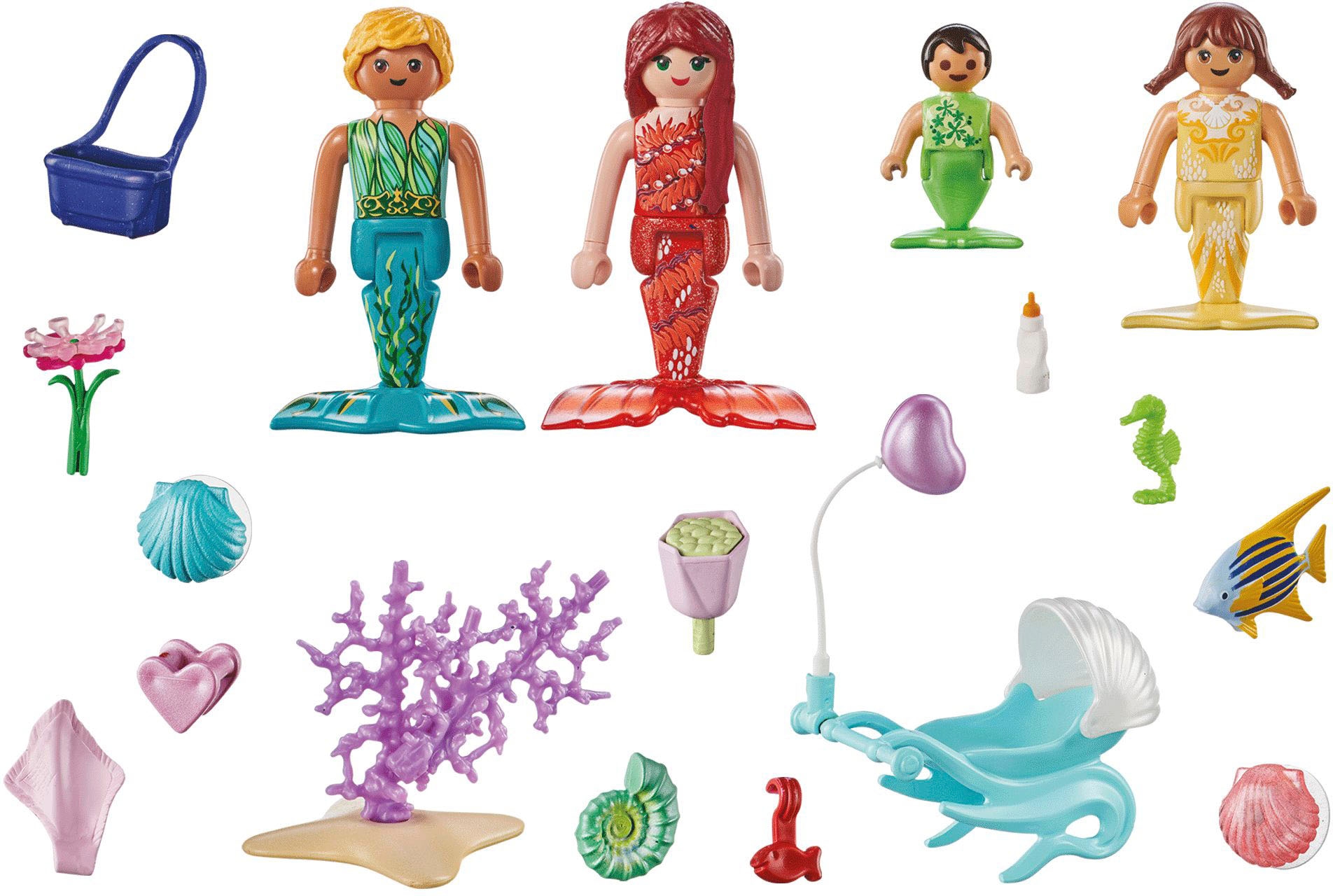 Playmobil® Konstruktions-Spielset »Ausflug der Meerjungfrauenfamilie (71469), Princess Magic«, (30 St.), teilweise aus recyceltem Material; Made in Europe