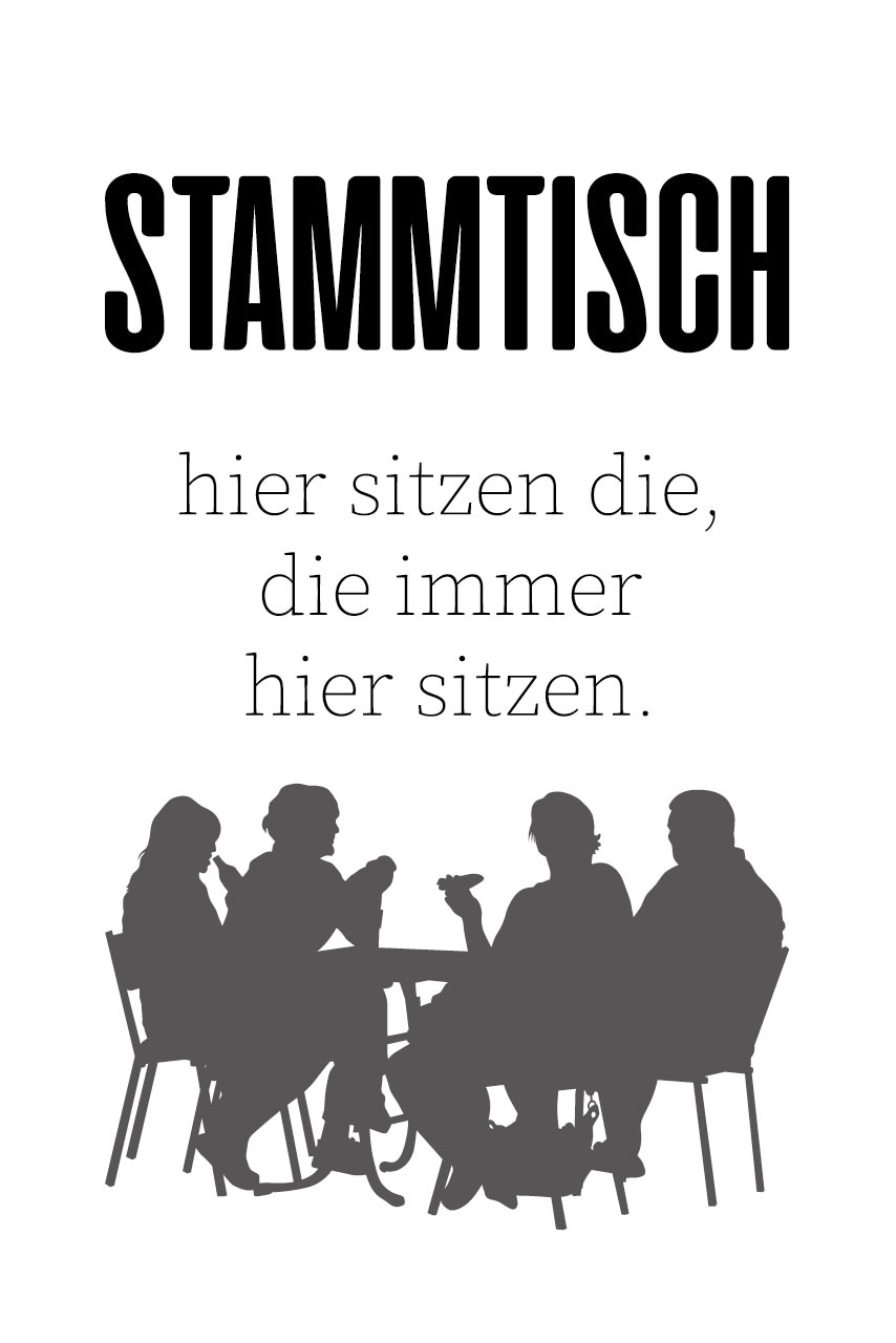 auf Wanddekoobjekt »STAMMTISCH« kaufen Raten queence