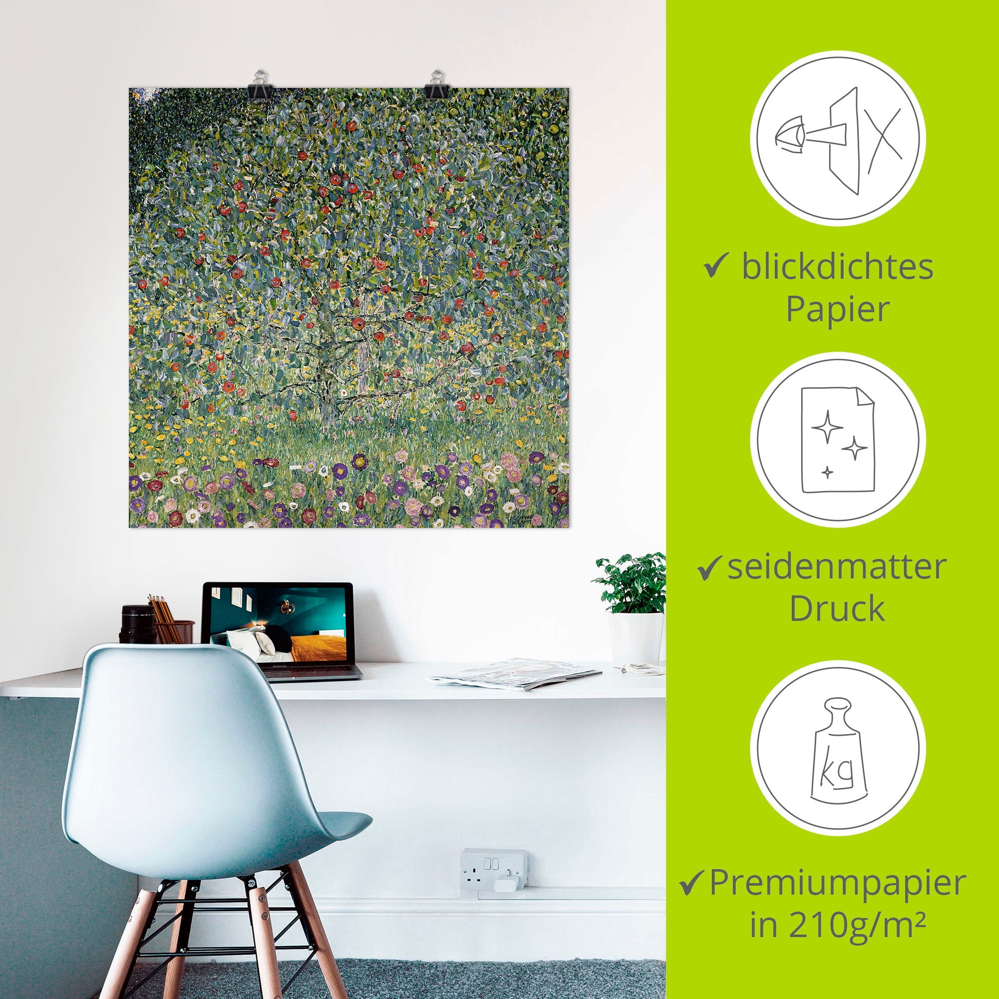 Artland Wandbild »Apfelbaum I. 1912« Bäume 1 Stk. tlg. als Alubild, Leinwandbild, Poster in verschied. Größen