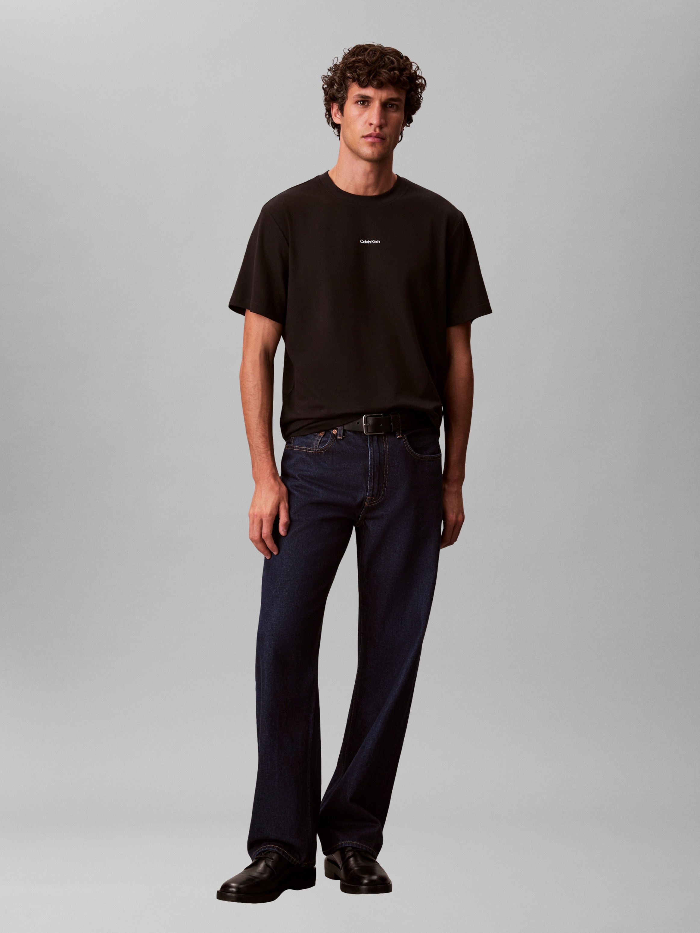 Calvin Klein T-Shirt »SS STRETCH PIQUE NANO EASY TEE«, Mit Rundhalsausschnitt
