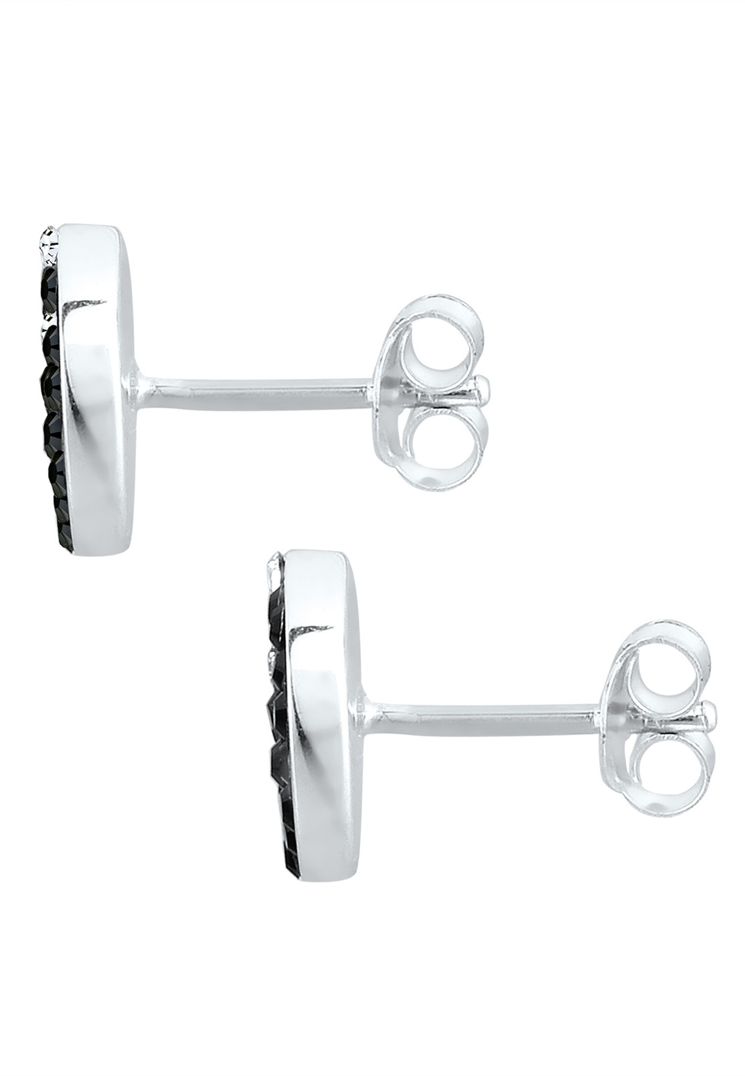 Elli Paar Ohrstecker »Ohrringe Yin und Yang Symbol Kristalle Silber«