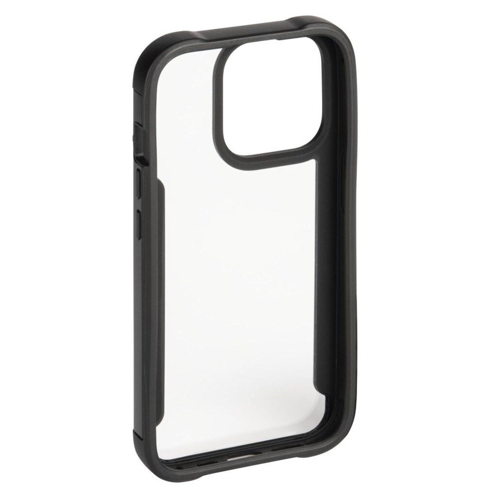 Hama Smartphone-Hülle »Cover "Metallic Frame" Apple iPhone 14 Pro Max, Transparent, Schwarz«, iPhone 14 Pro Max