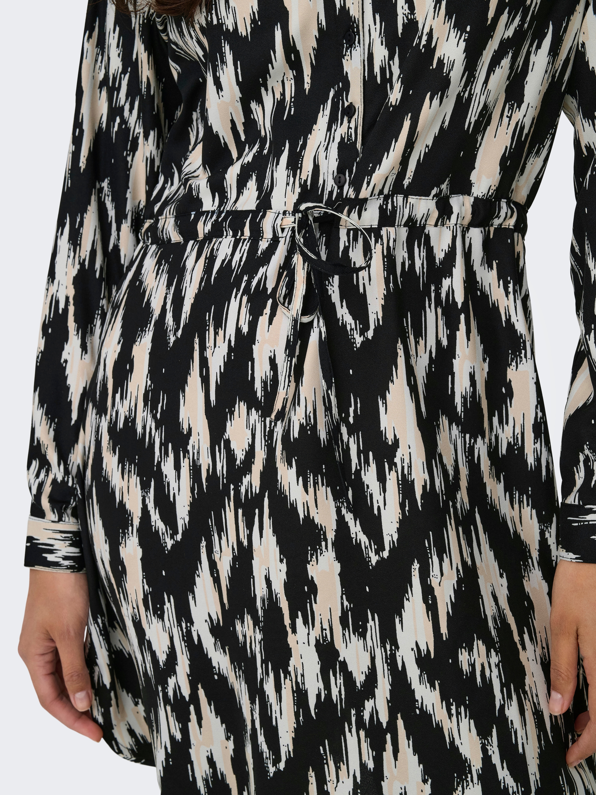 ONLY Druckkleid »ONLCORY L/S V-NECK TUNIC«