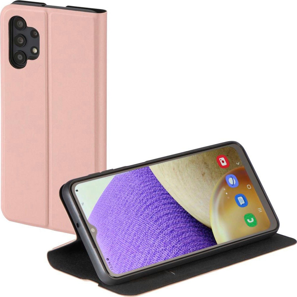 Hama Smartphone-Hülle »Booklet für Samsung Galaxy A32 5G, Farbe rosa, aufstellbar, klappbar«, Samsung Galaxy A32 5G, Mit Standfunktion und Einsteckfach