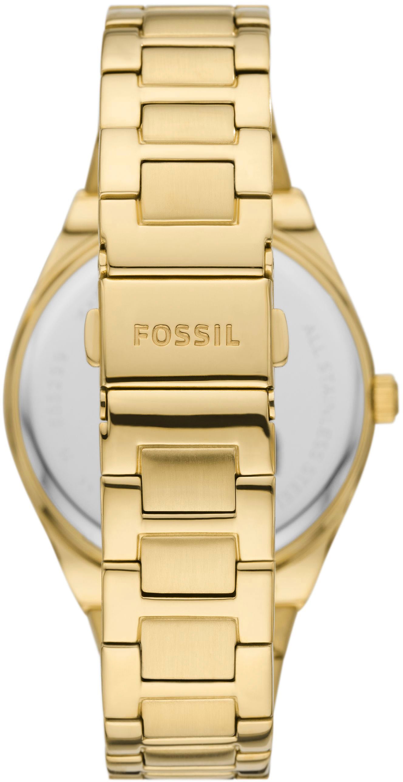 Fossil Quarzuhr »SCARLETTE«, Armbanduhr, Damenuhr, analog, Edelstahlarmband
