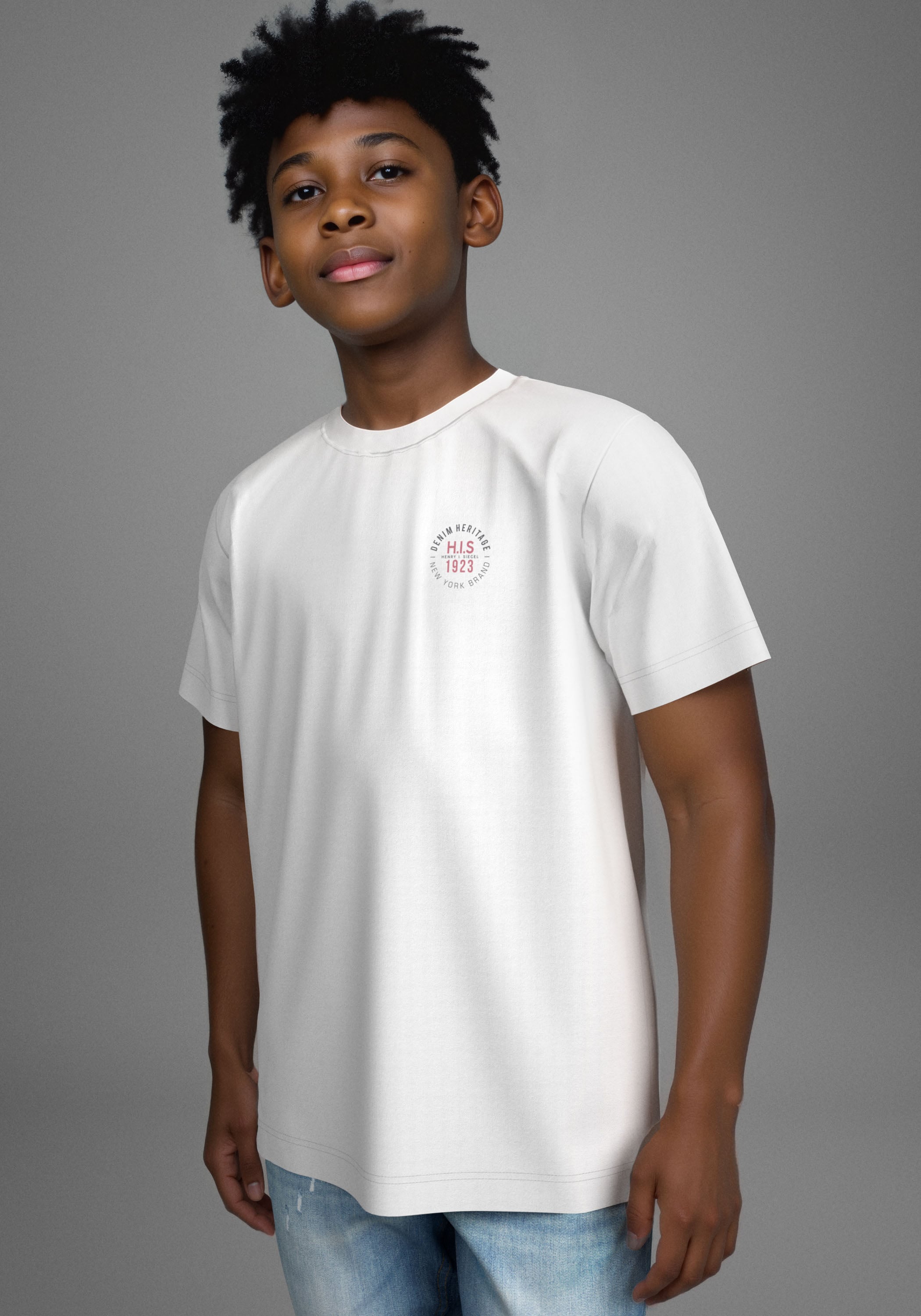 H.I.S T-Shirt »2 T-Shirts mit Logoprint« Packung, 2, 2 Stk. NEU: H.I.S für TEENS! 2er Pack T-Shirts