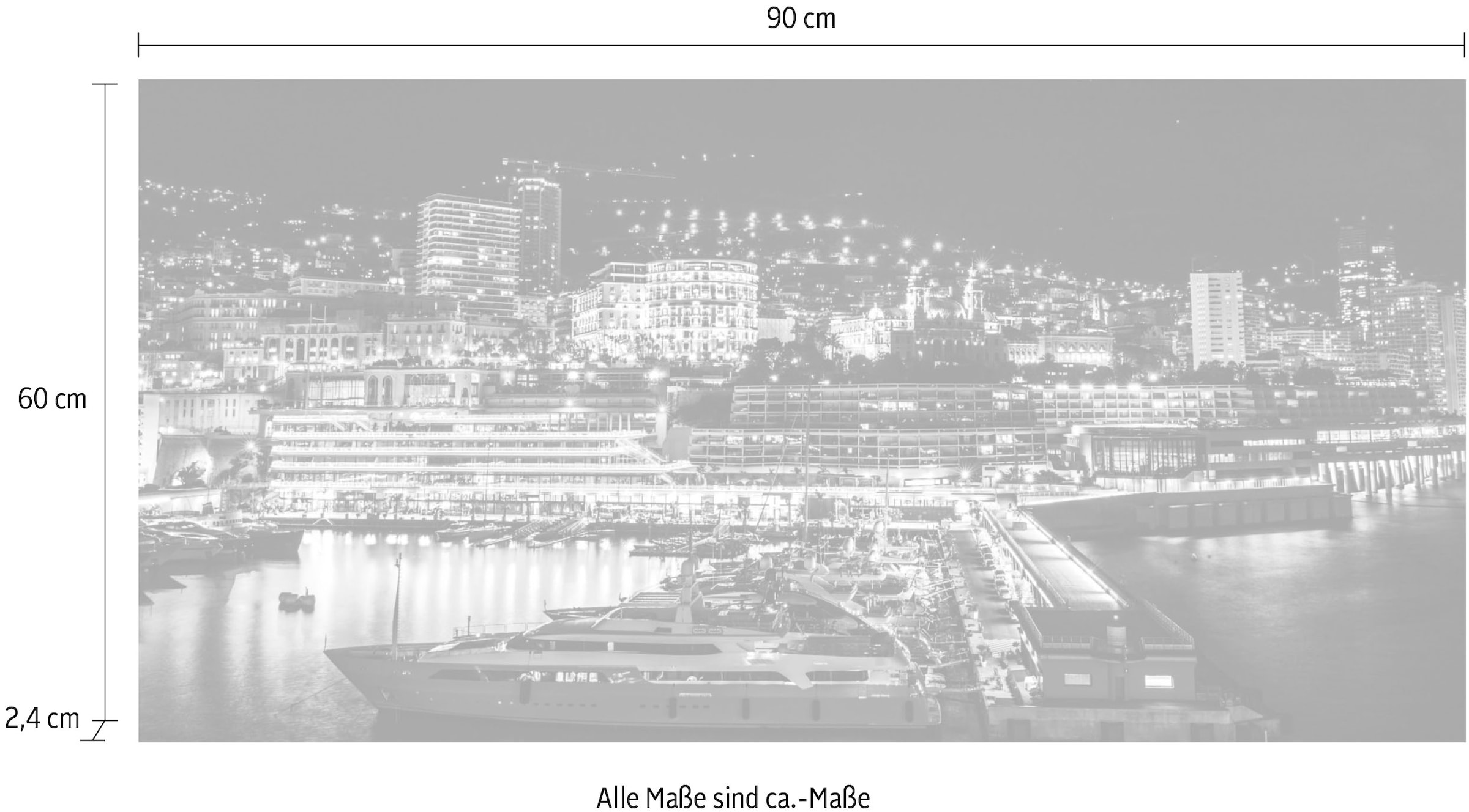 queence Acrylglasbild »Hafen« Boote & Schiffe | Gebäude | Skyline | Städte Fine Art-Print in Galeriequalität