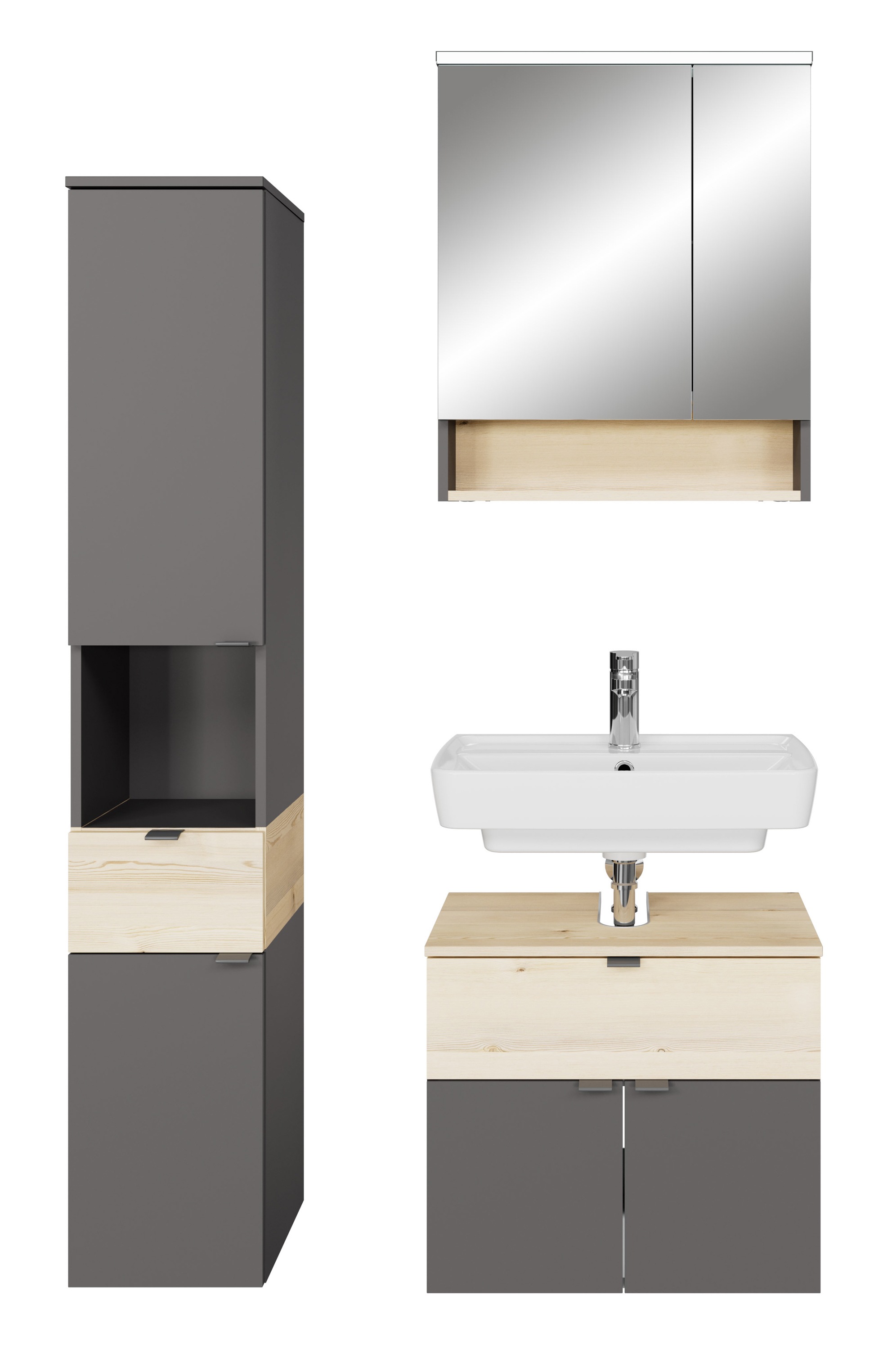 Saphir Badmöbel-Set »Quickset 394« Komplett-Set, 3 Stk. tlg.