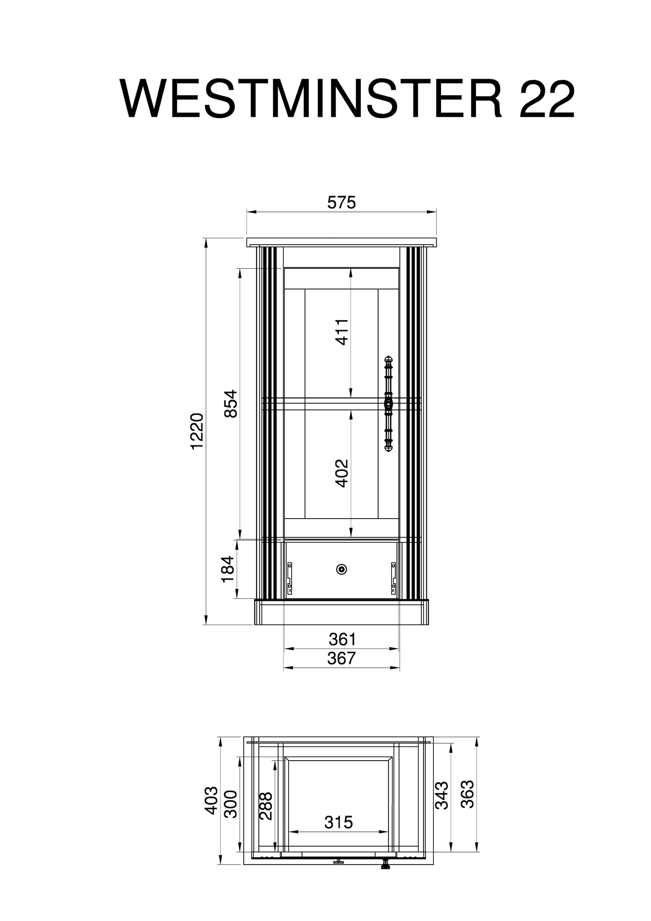 Home affaire Wohnwand »Westminster«, (Set, 4 St.), im romantischen Landhausstil