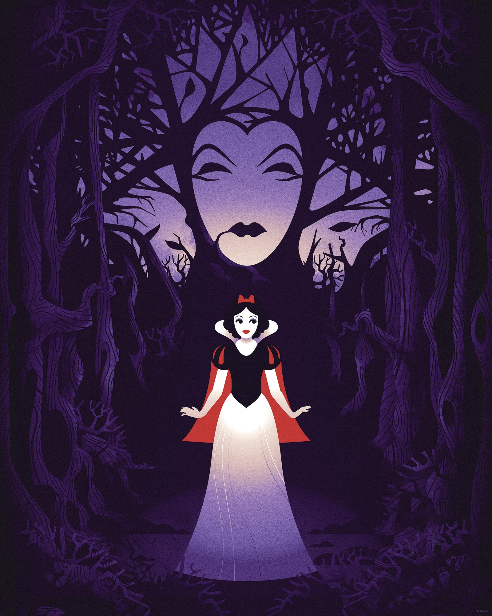 Komar Wandbild »Disney Snow White Evil Queen«, Disney, (Set, 1 St.), 40 x 50 cm (Breite x Höhe) - Kinderzimmer, Dekoration