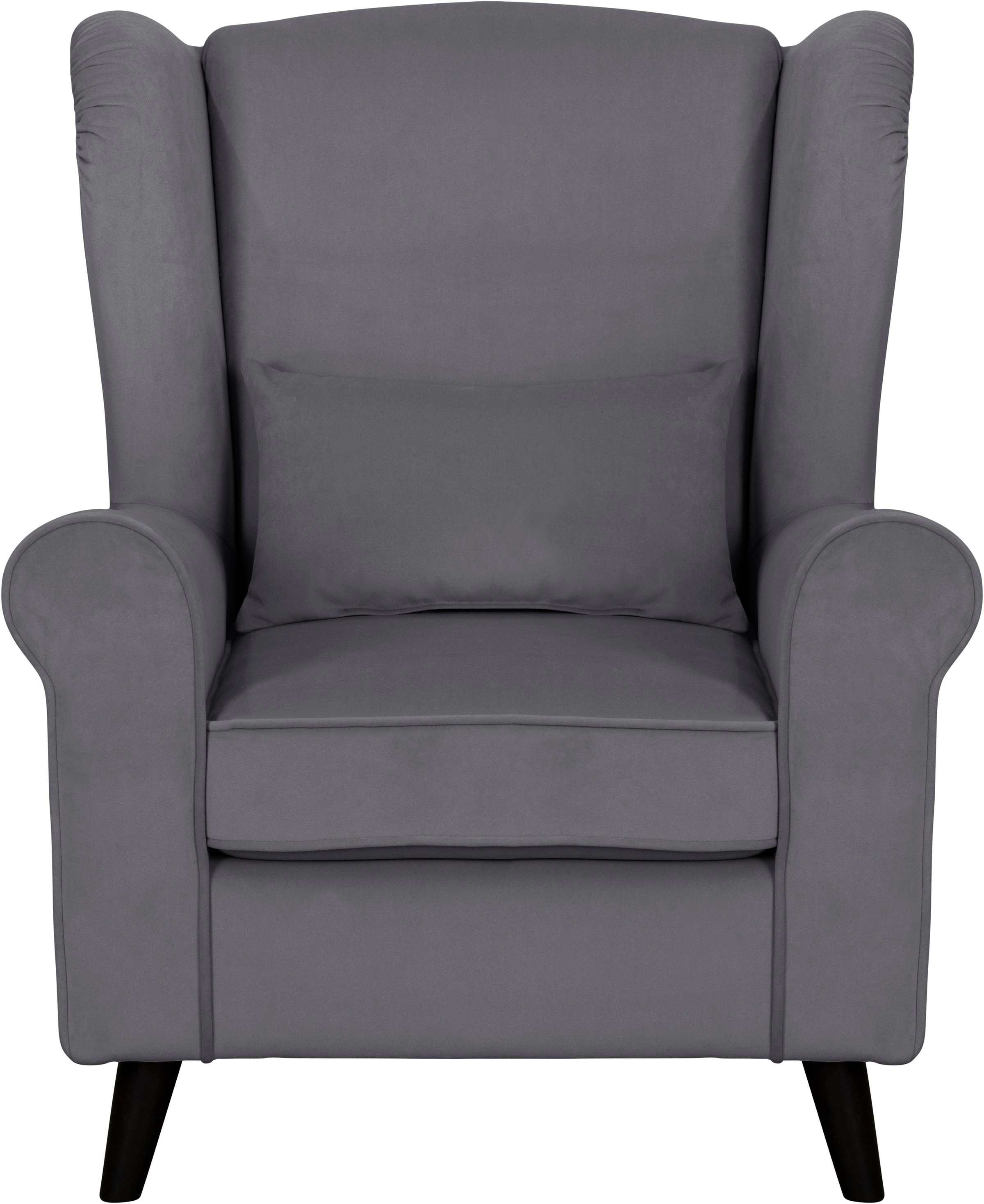 Home affaire Sessel »Ohrensessel CHISTELLE, wahlweise mit Polsterhocker«, mit Wellenunterfederung, Maße: B/T/H: 81/87/99 cm