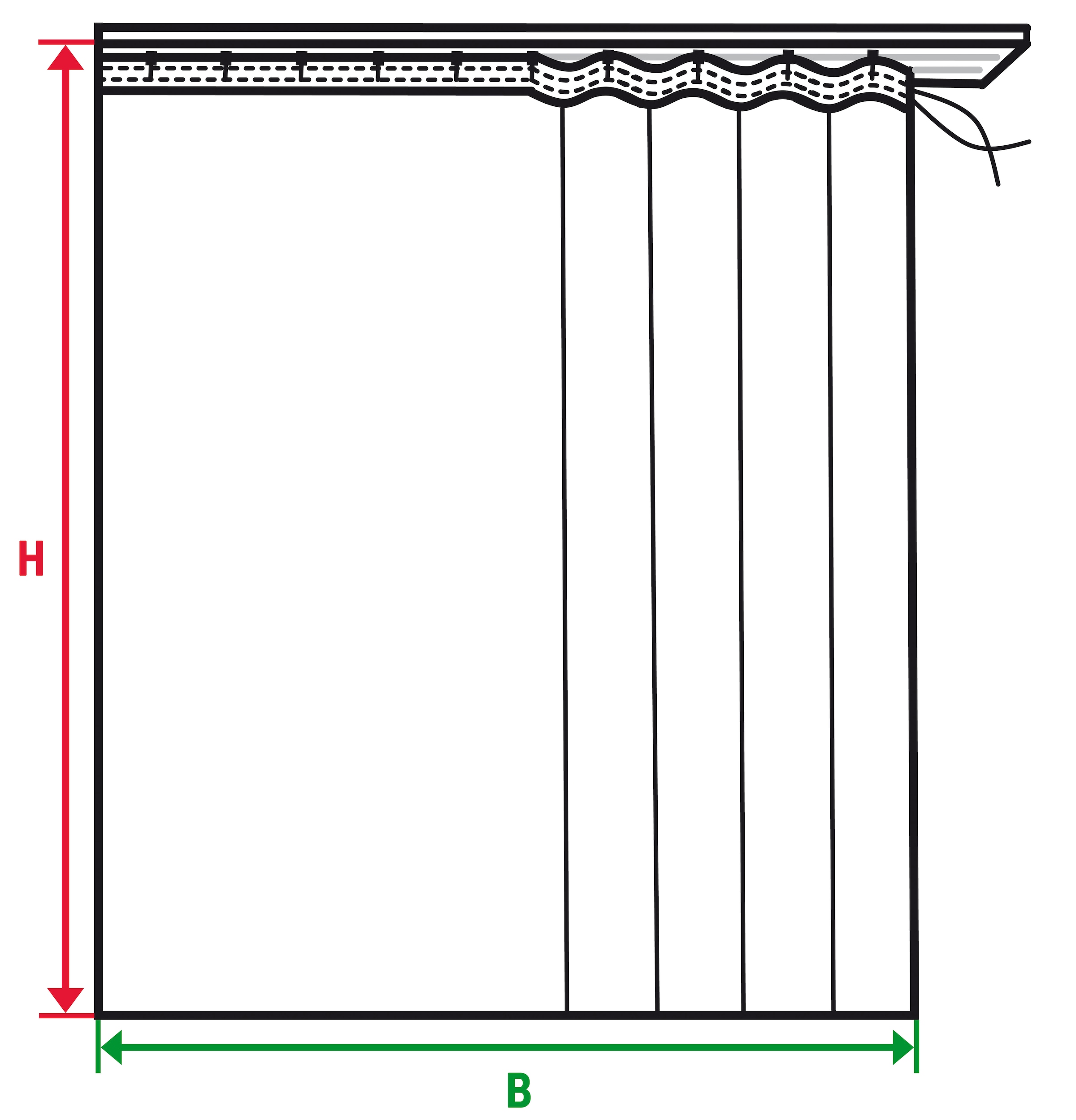 my home Gardine »SOLA«, (1 St.), Breite:130 cm oder 270 cm,1 Schal, einfarbig, Verdunkelung, Überbreite