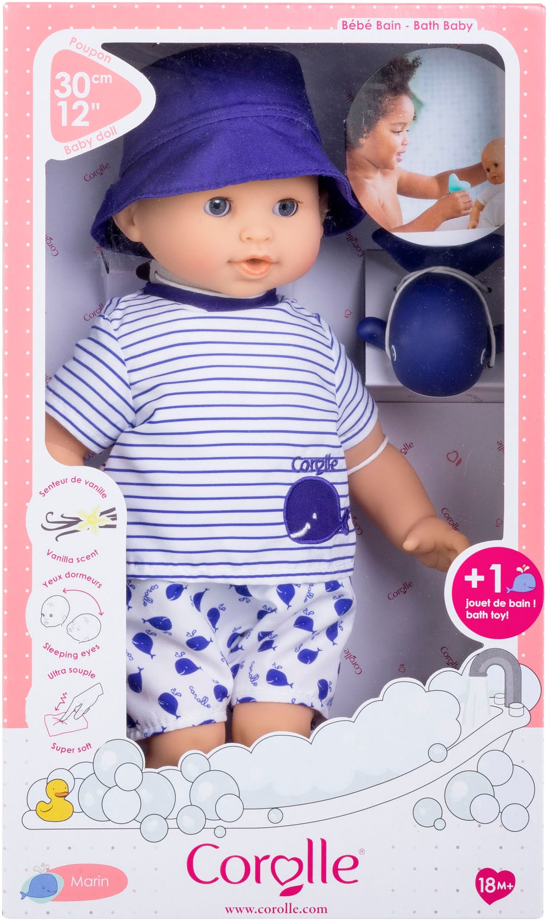 Corolle® Babypuppe »Badejunge Marin«, mit Vanilleduft