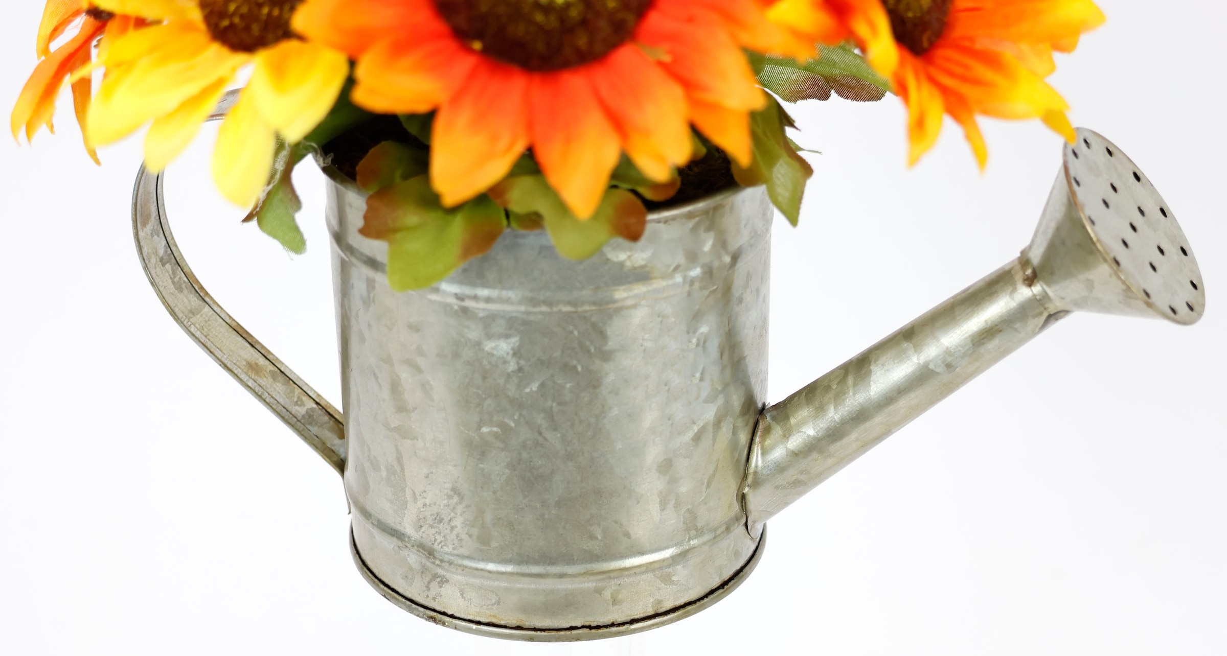 I.GE.A. Kunstblume »Sonnenblumen in Gießkanne« Herbstgesteck Herbstliche Blumen