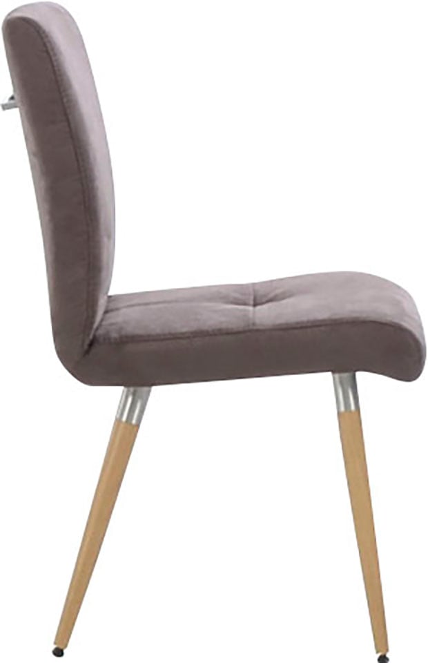 K+W Komfort & Wohnen 4-Fußstuhl »6411« () mit Sitzsteppung, Edelstahlgriff am Rücken, Massivholzbeine