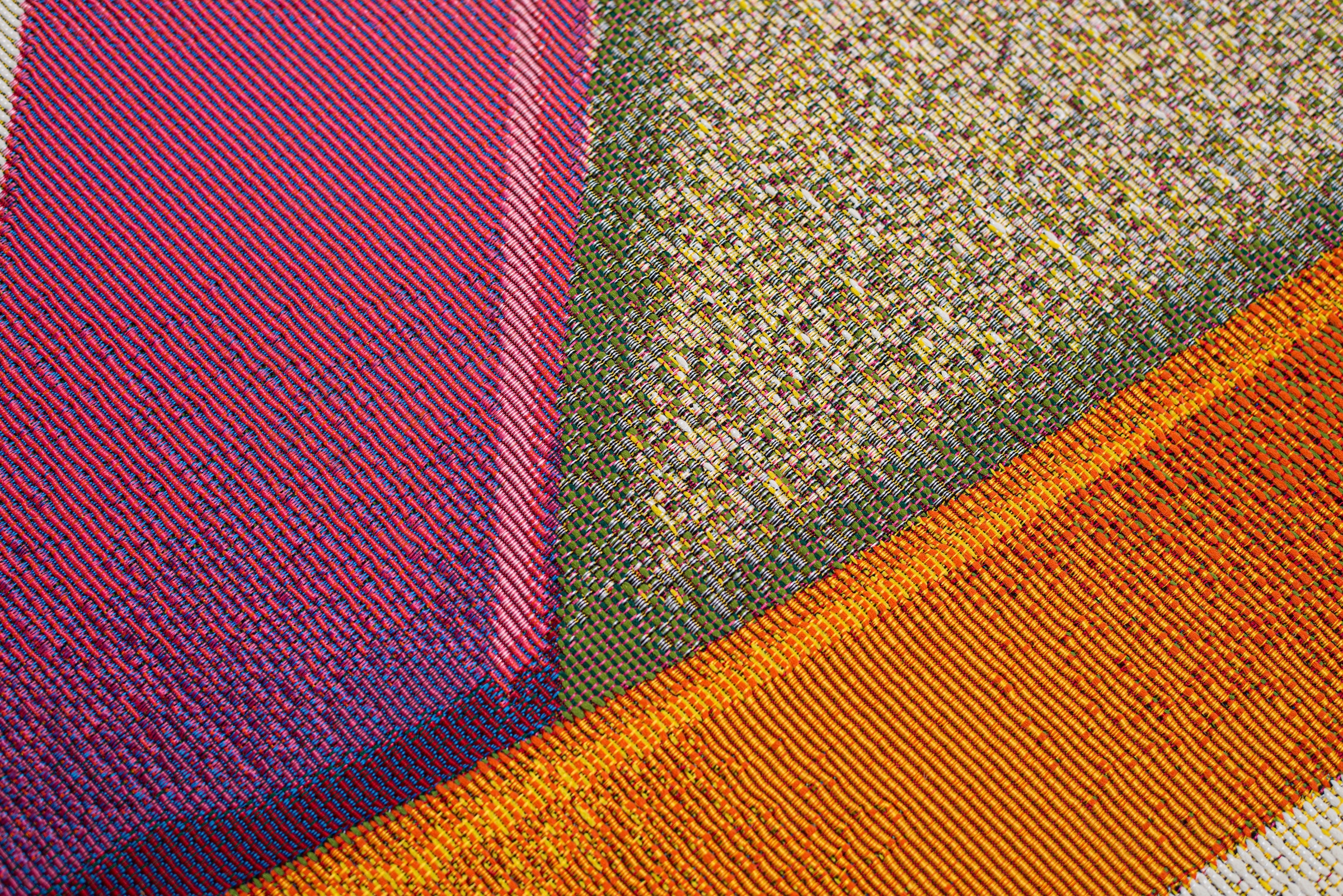 Sansibar Teppich »Rantum Beach SA-019« rechteckig 5 mm Höhe Flachgewebe, modernes Design, Sonnenschirme, In- und Outdoor geeignet