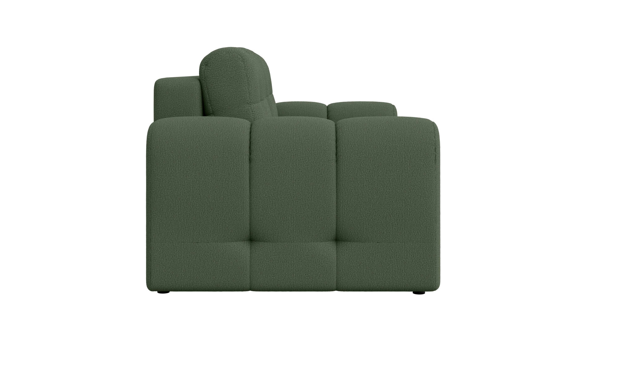 OTTO home 2-Sitzer »Manilla, trendige Steppung, 2 Rückenkissen, B/T/H 195/107/91 cm« mit Wellenunterfederung, in verschiedenen Materialien und Farben