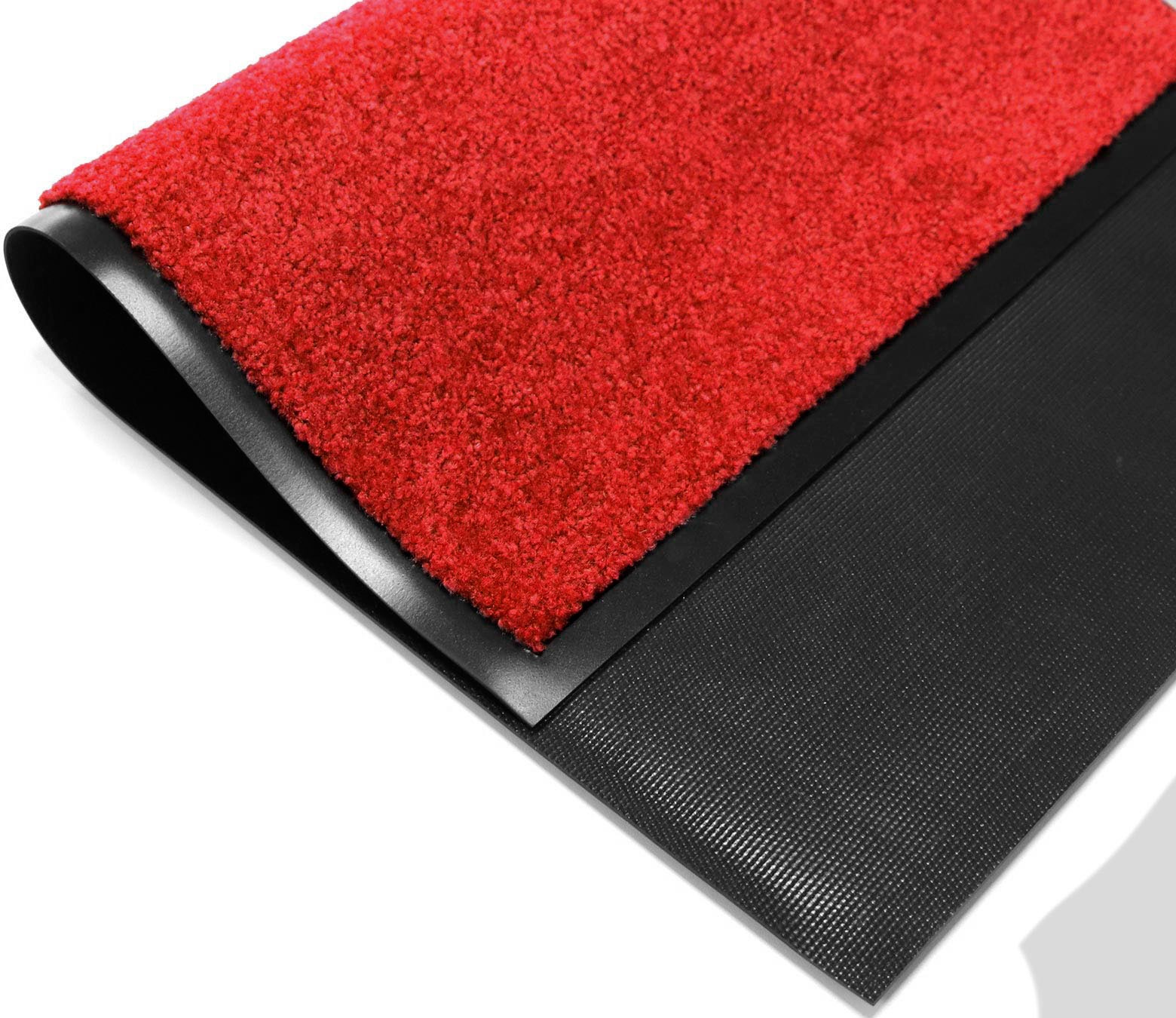 Primaflor-Ideen in Textil Fußmatte »Schmutzfangmatte CLEAN PRO, Made in Belgium«, rechteckig, 8 mm Höhe, Uni-Farben, UV-beständig, strapazierfähig, waschbar