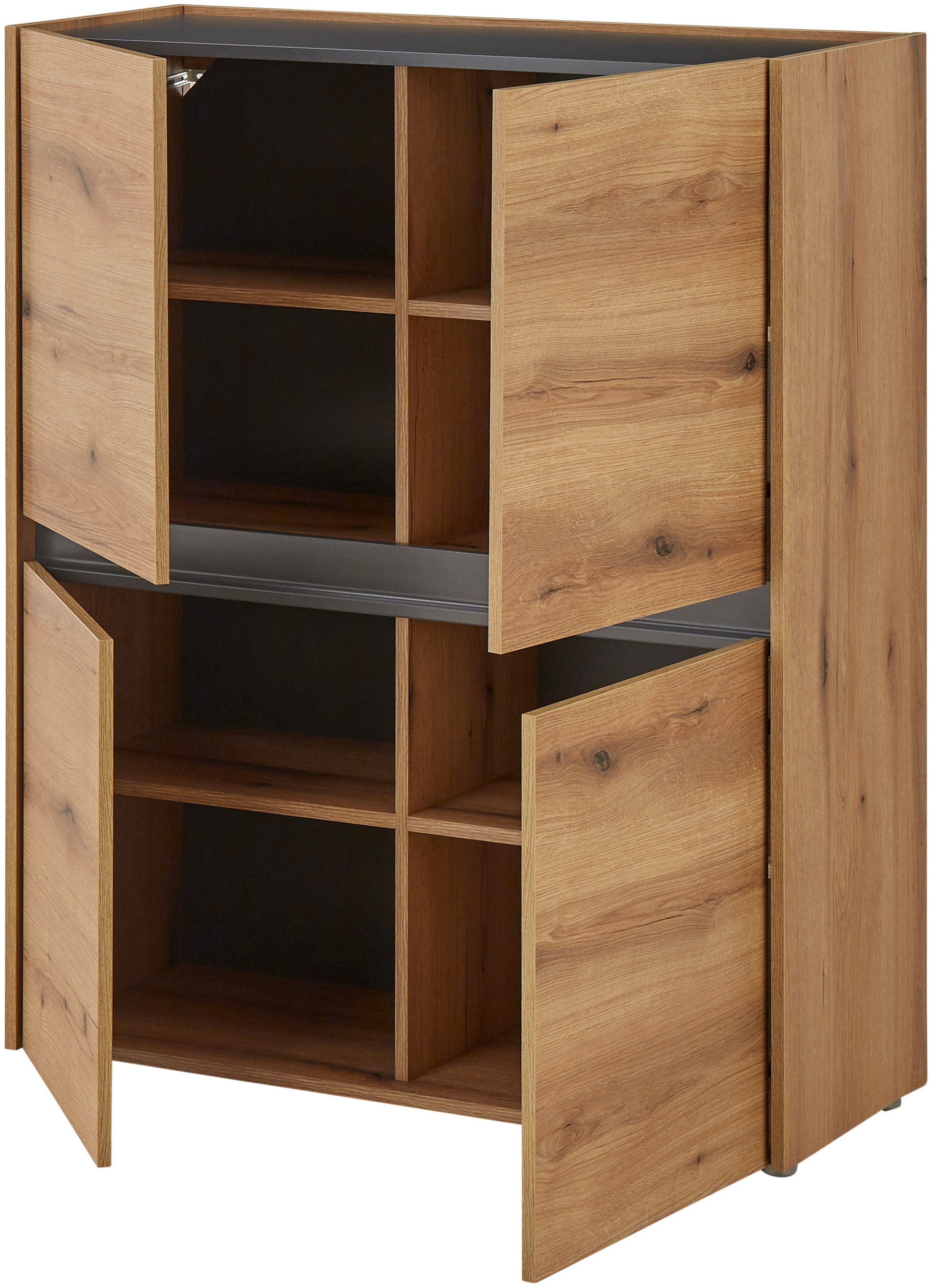 Home affaire Wohnwand »City/Giron, moderne Anbauwand, Komplettset in vielen Farben verfügbar« Set, 3 Stk. tlg.