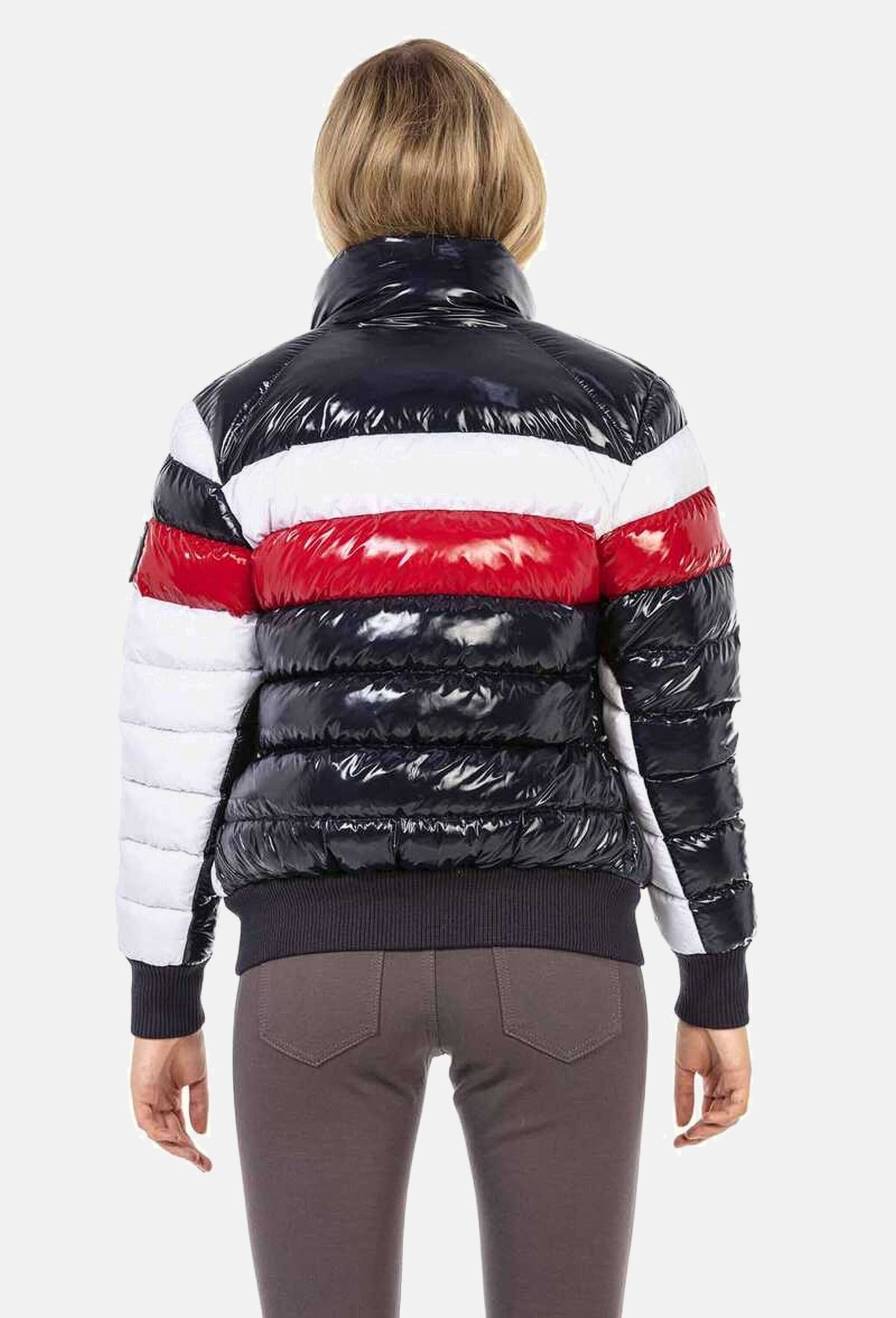 Cipo & Baxx Winterjacke »Cipo & Baxx Jacke« ohne Kapuze mit tollem Glanz-Design, WM120