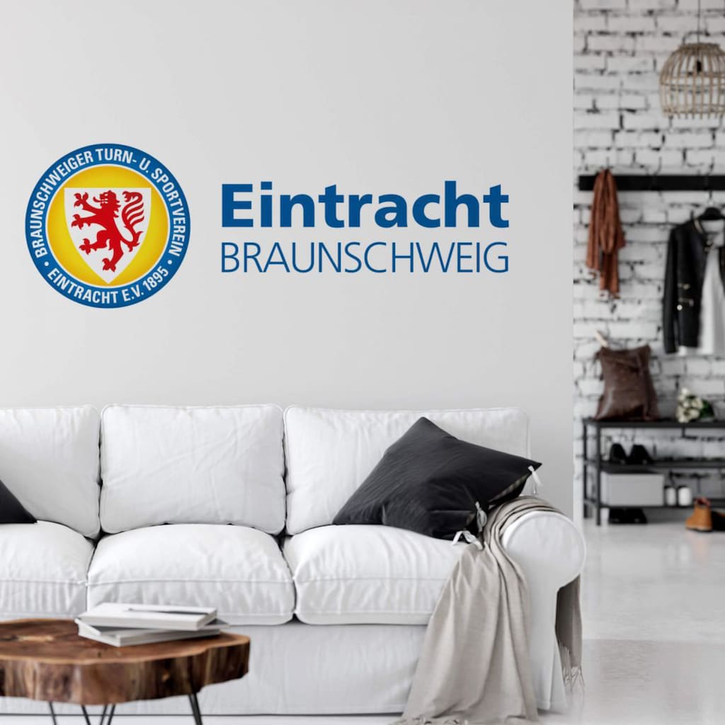 Wall-Art Wandtattoo »Eintracht Braunschweig Schriftzug«, (1 St.), selbstklebend, entfernbar