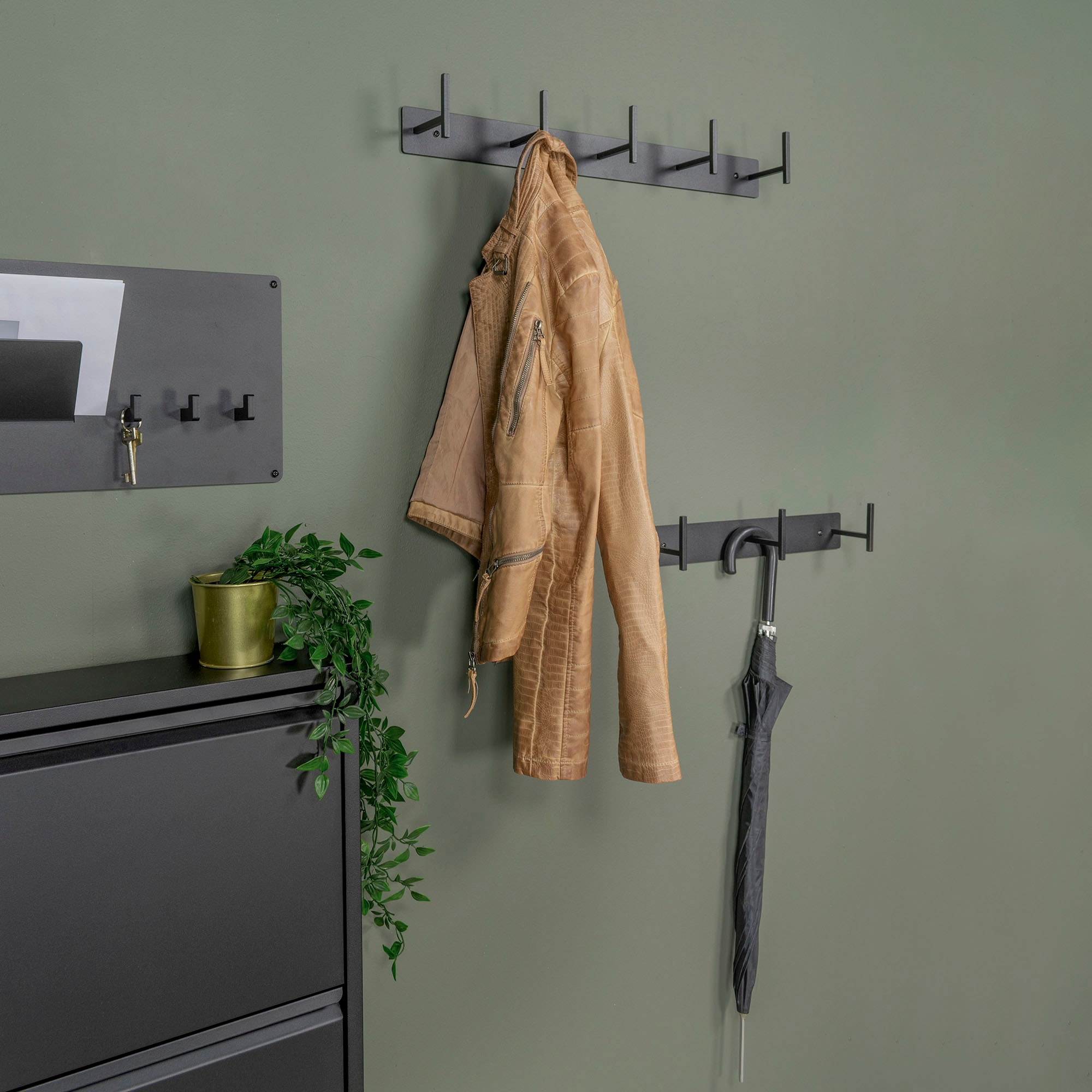 Spinder Design Garderobenhaken »CHAPMAN 3« Wandgarderobe aus Stahl mit 3 Haken