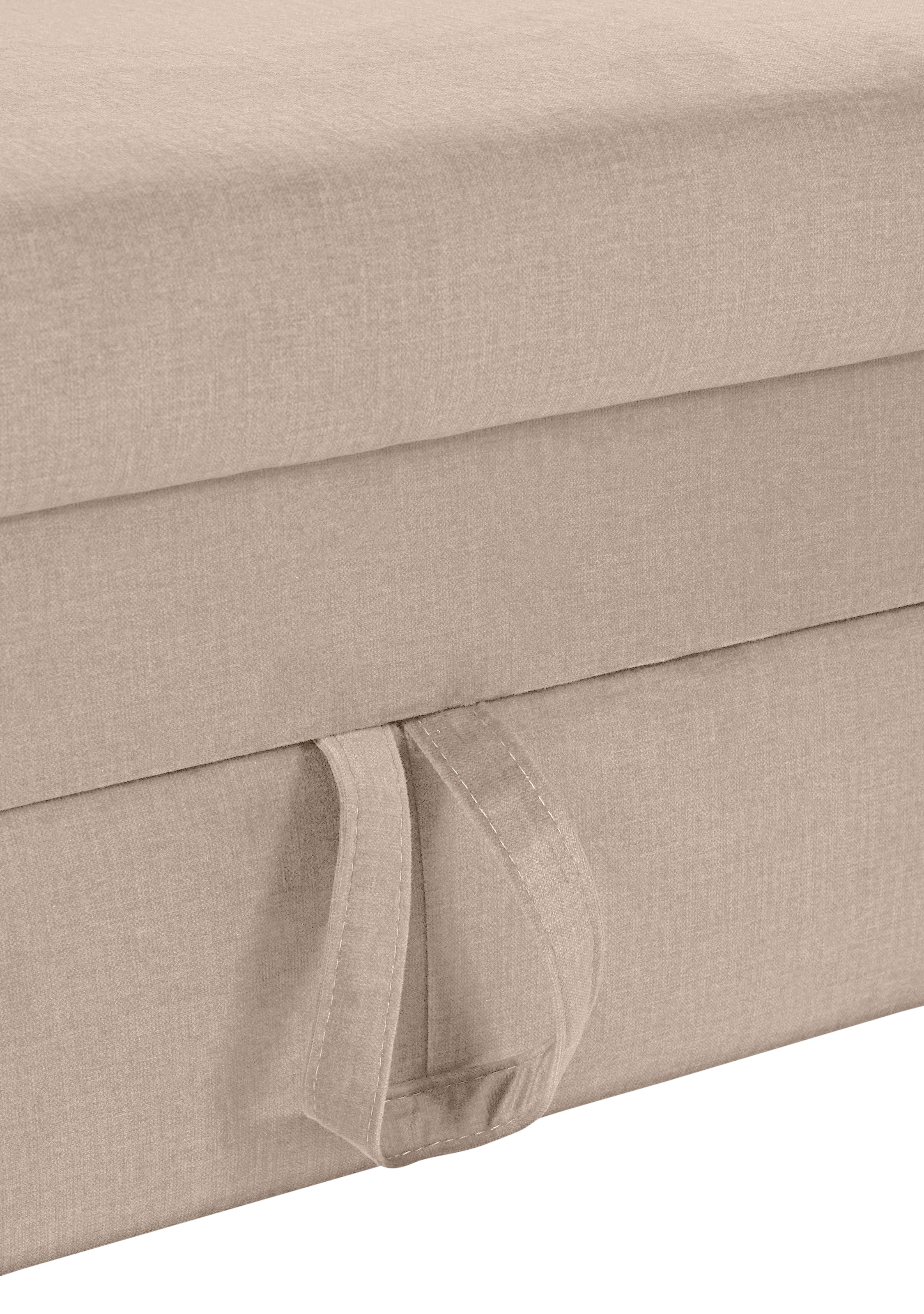 COTTA Ecksofa »Morven L-Form mit Kopfteilverstellung«, wahlweise mit Bettfunktion, Bettkasten & Wireless-Charger